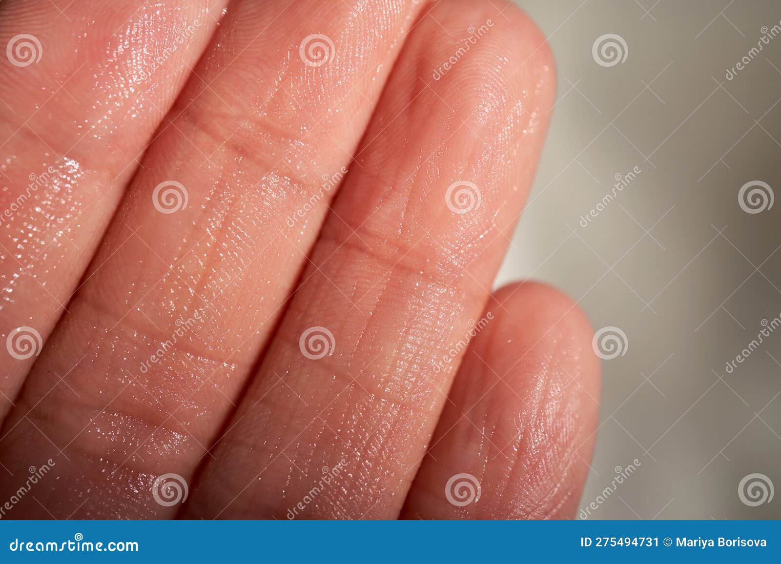 Fingers of the Hand after Moisturizer. Stock Image Image of fresh
