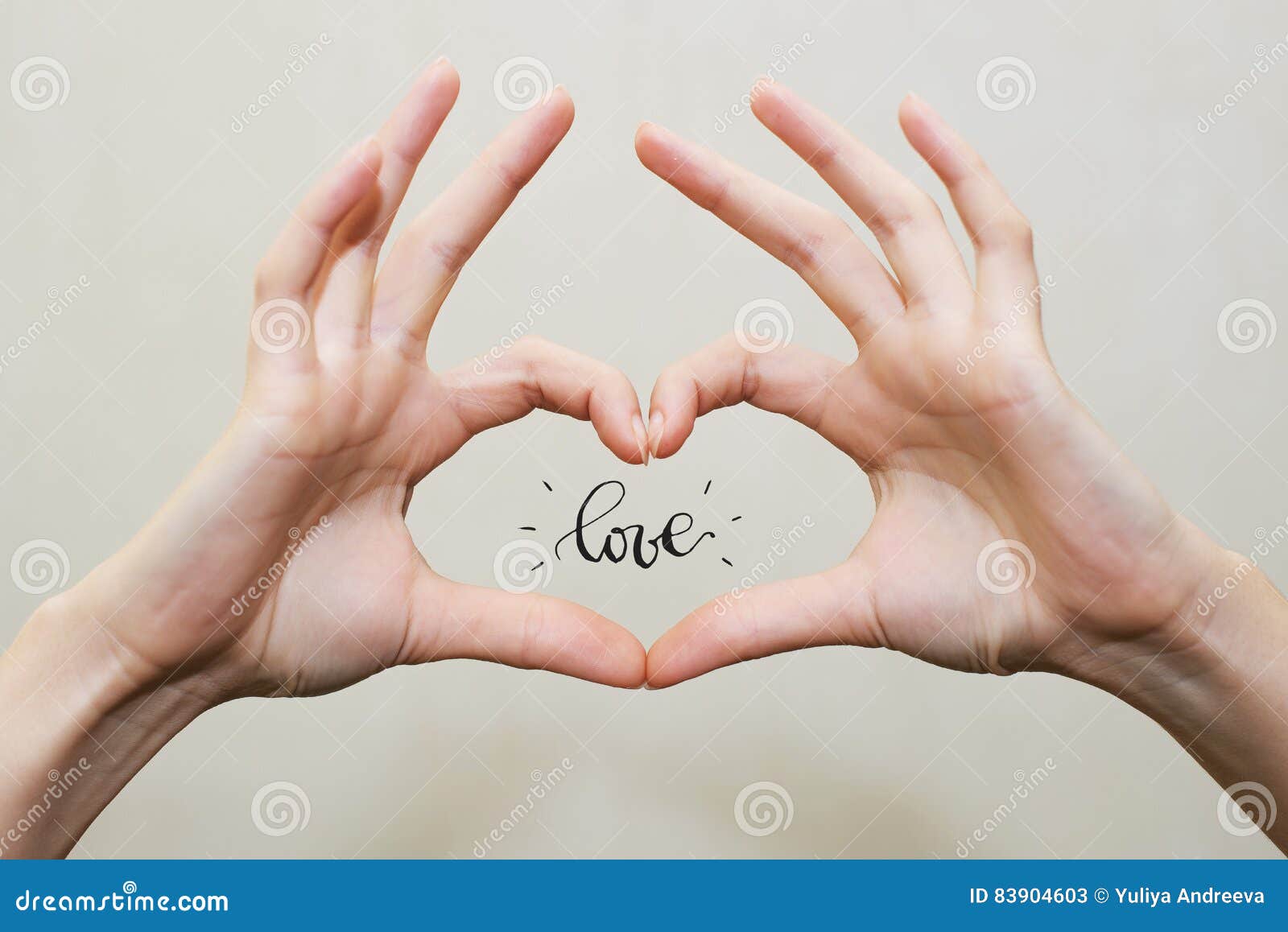 Fingers in Heart Shape. Love Inside Hands Shine Stock Image Image of love, sweet 83904603