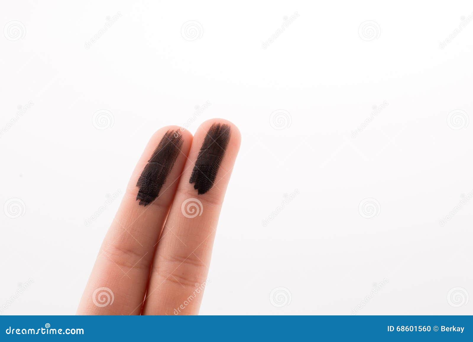 Fingers painted stock photo. Image of paint, painted 68601560