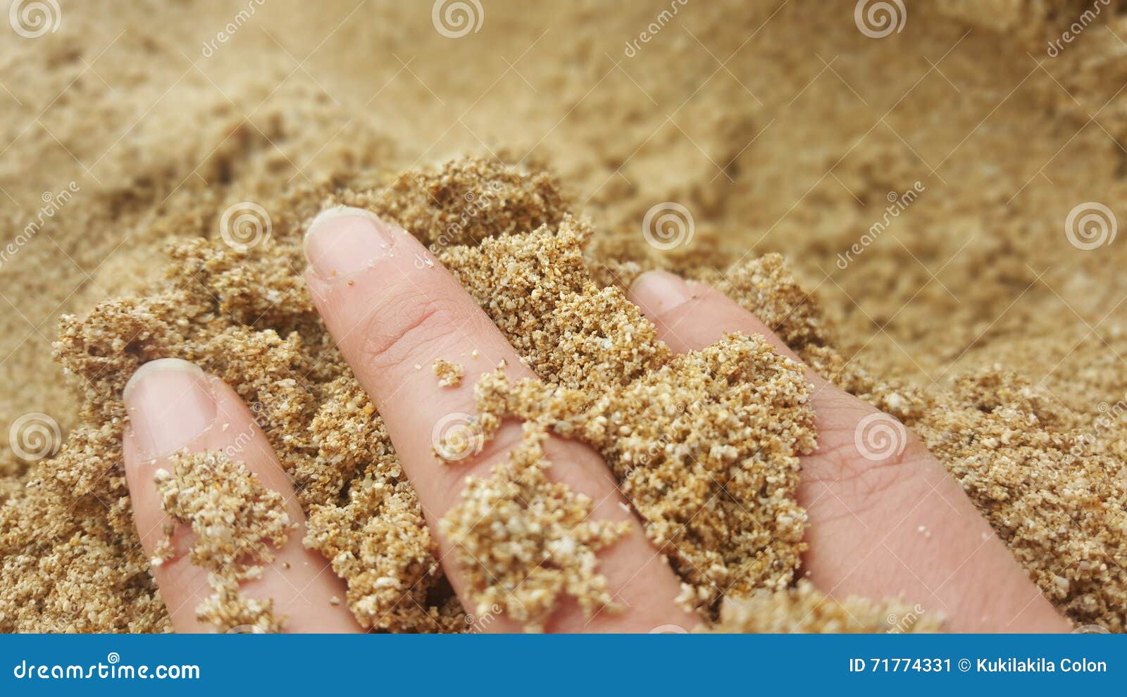Fingers in Sand stock image. Image of soft, caressing 71774331