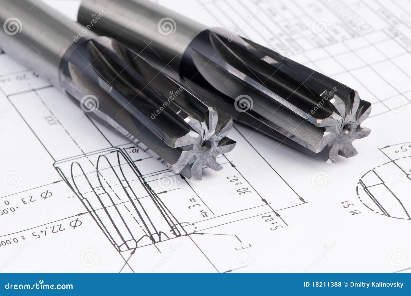 Finished Metal Reamer Tools Royalty Free Stock Photos Image 18211388