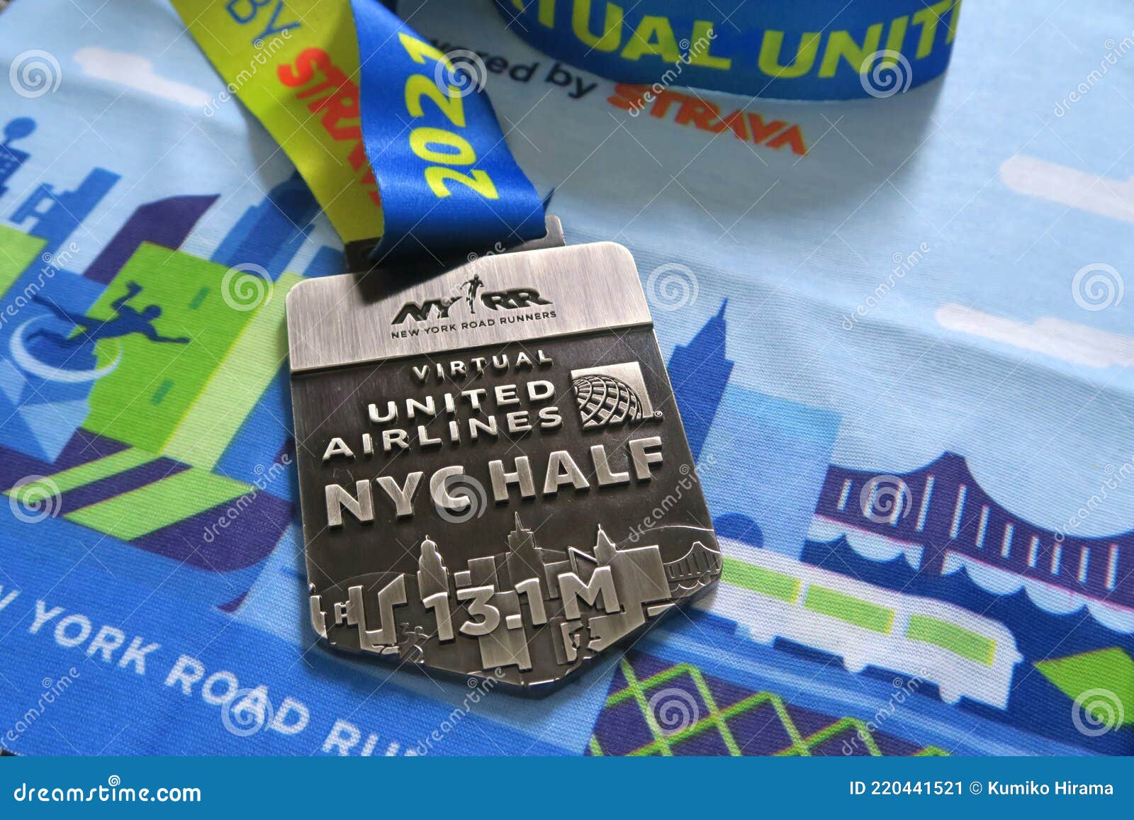 Finisher Medal for the NYC Half Marathon Editorial Photo Image of