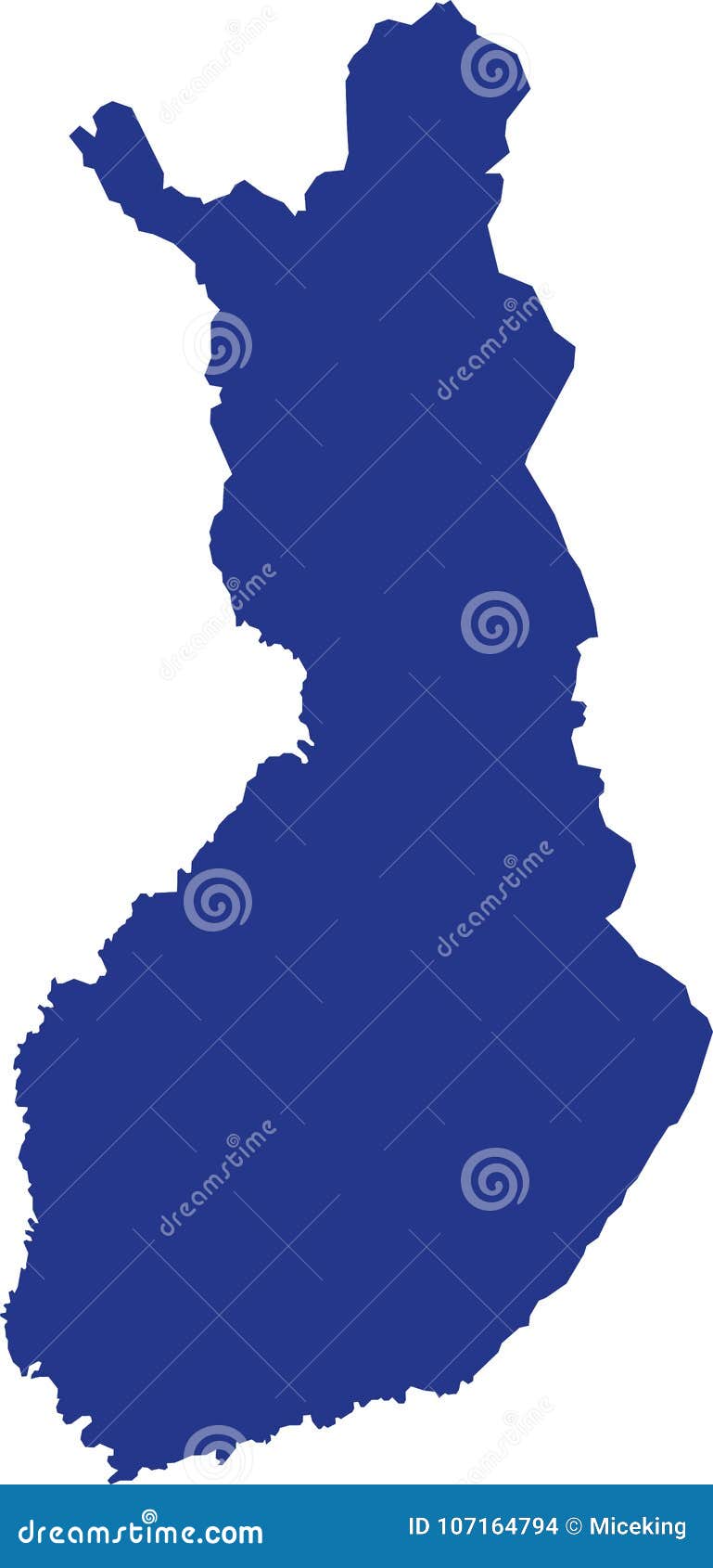 Finland map vector stock vector. Illustration of contour 107164794