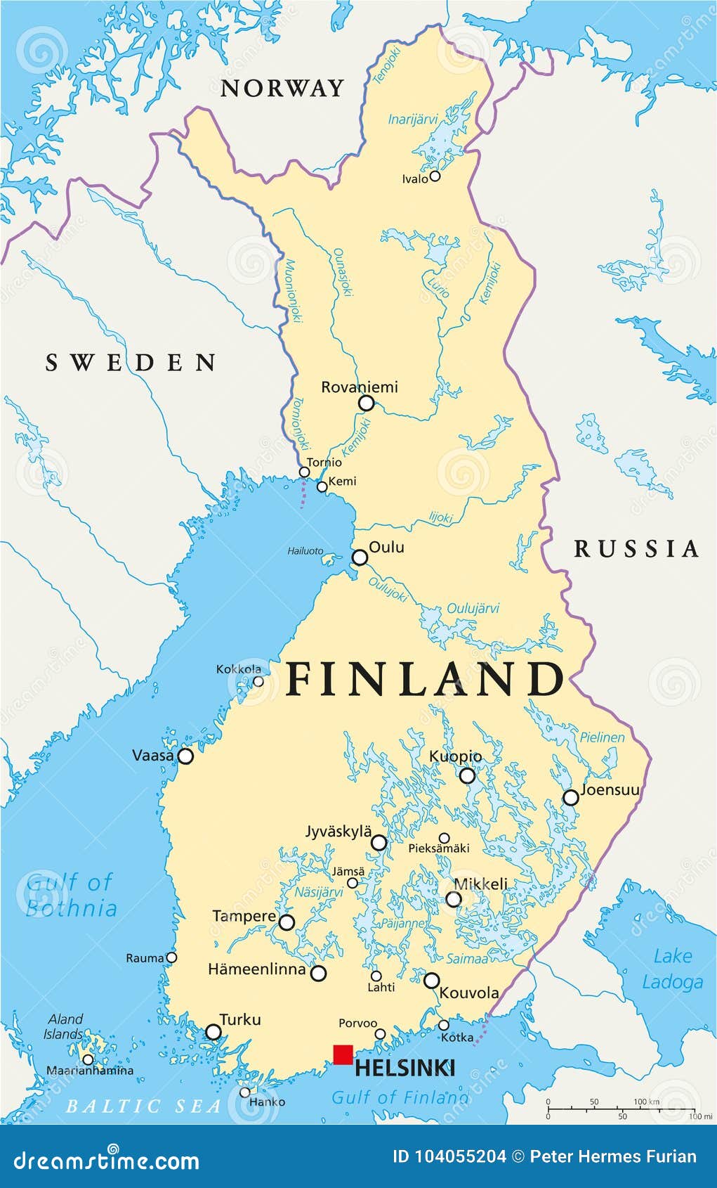finland political map