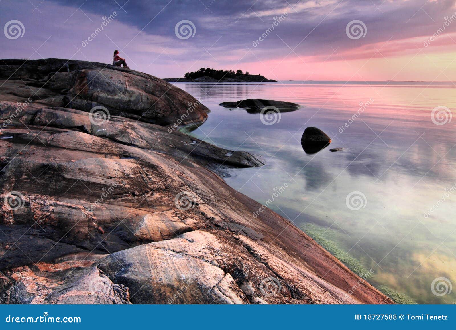 finland: sunset by the baltic sea