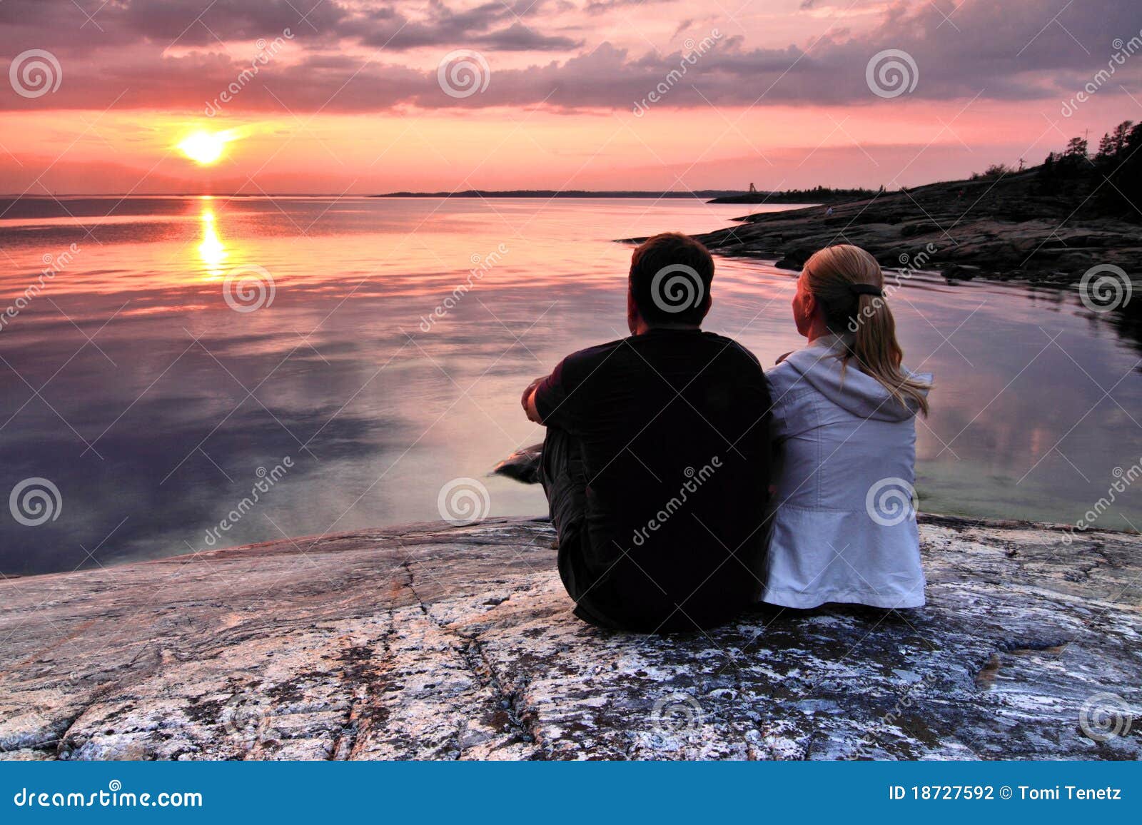 finland: sunset by gulf of finland