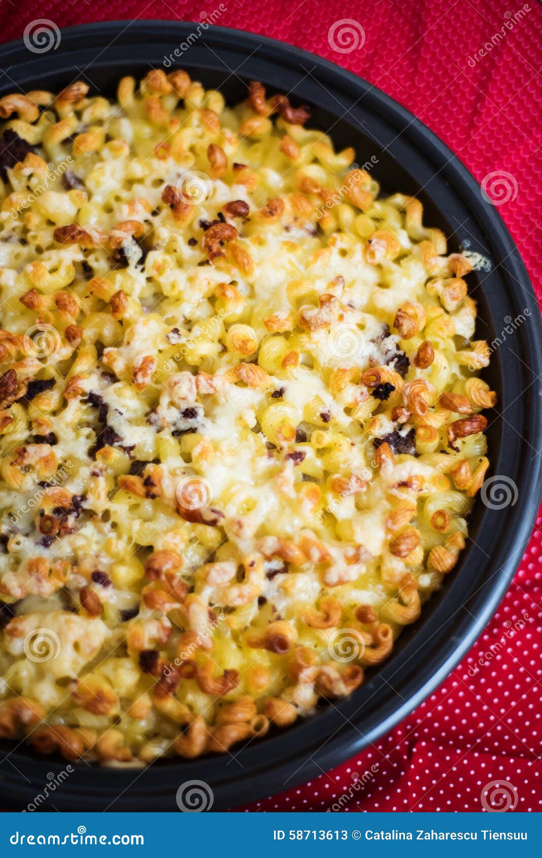 Finnish Macaroni casserole stock image. Image of mozarella 58713613