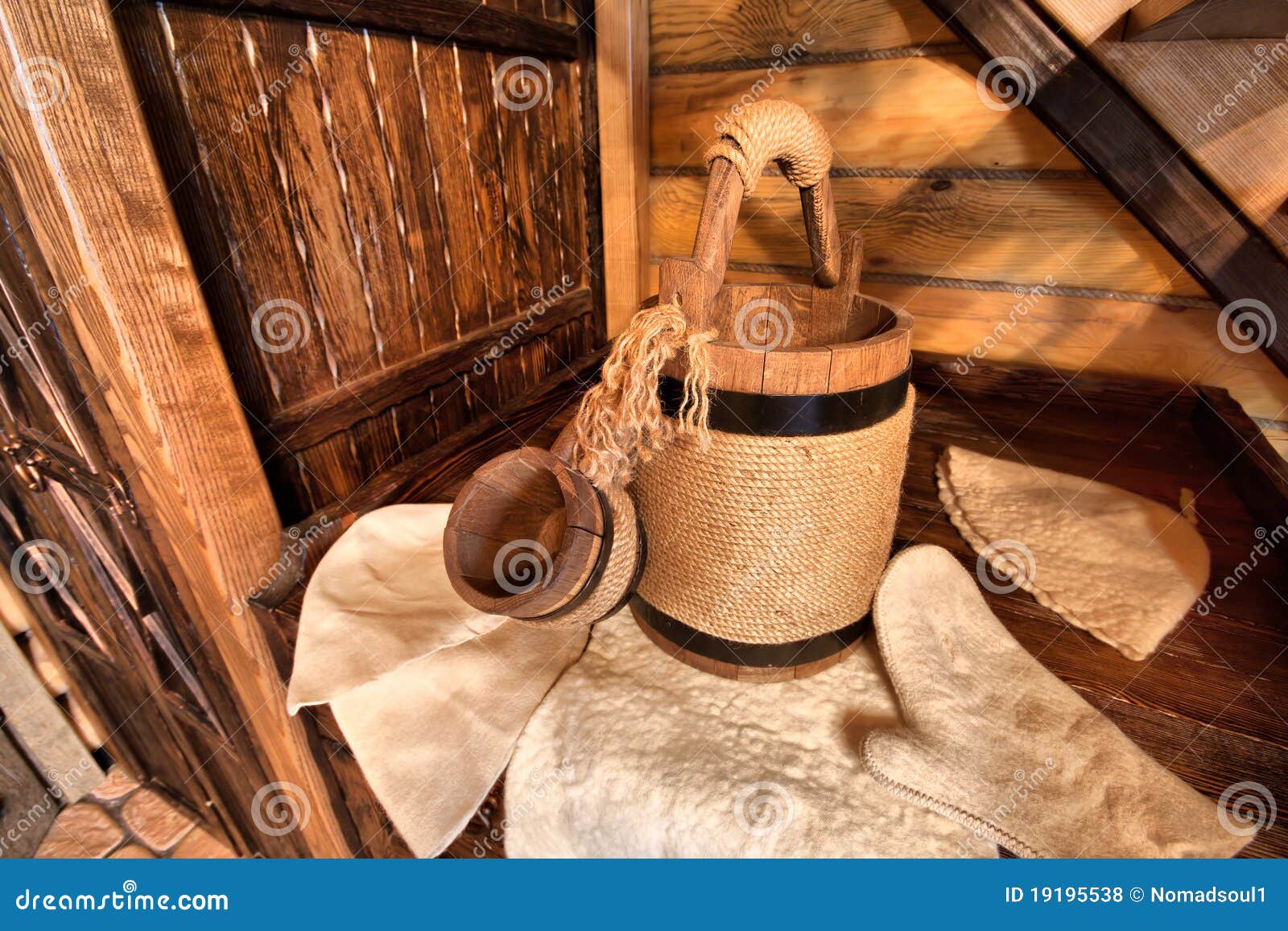 Finnish sauna accessories stock photo. Image of wellbeing 19195538