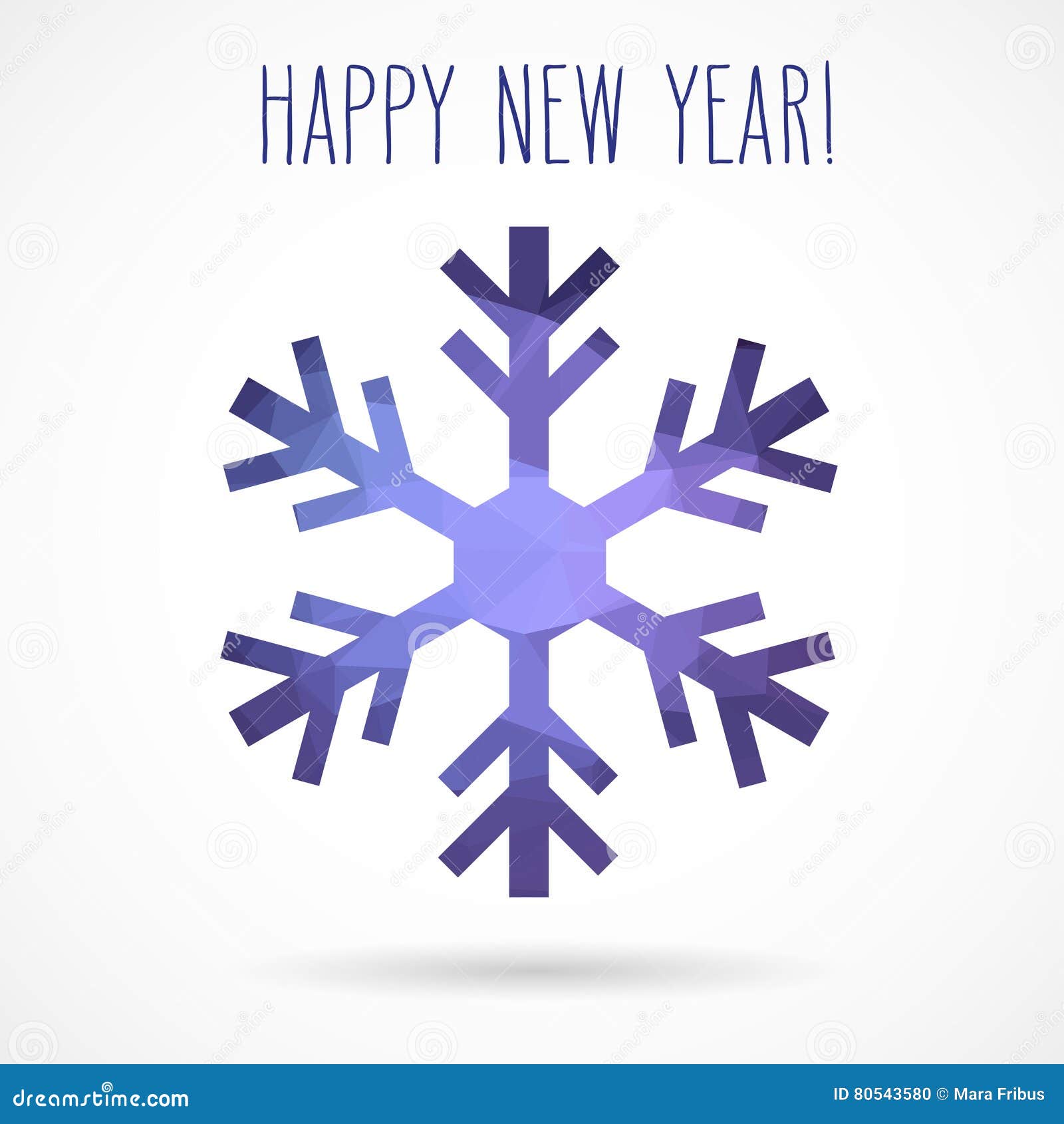 Fiocco Di Neve Geometrico Astratto Illustrazione Vettoriale