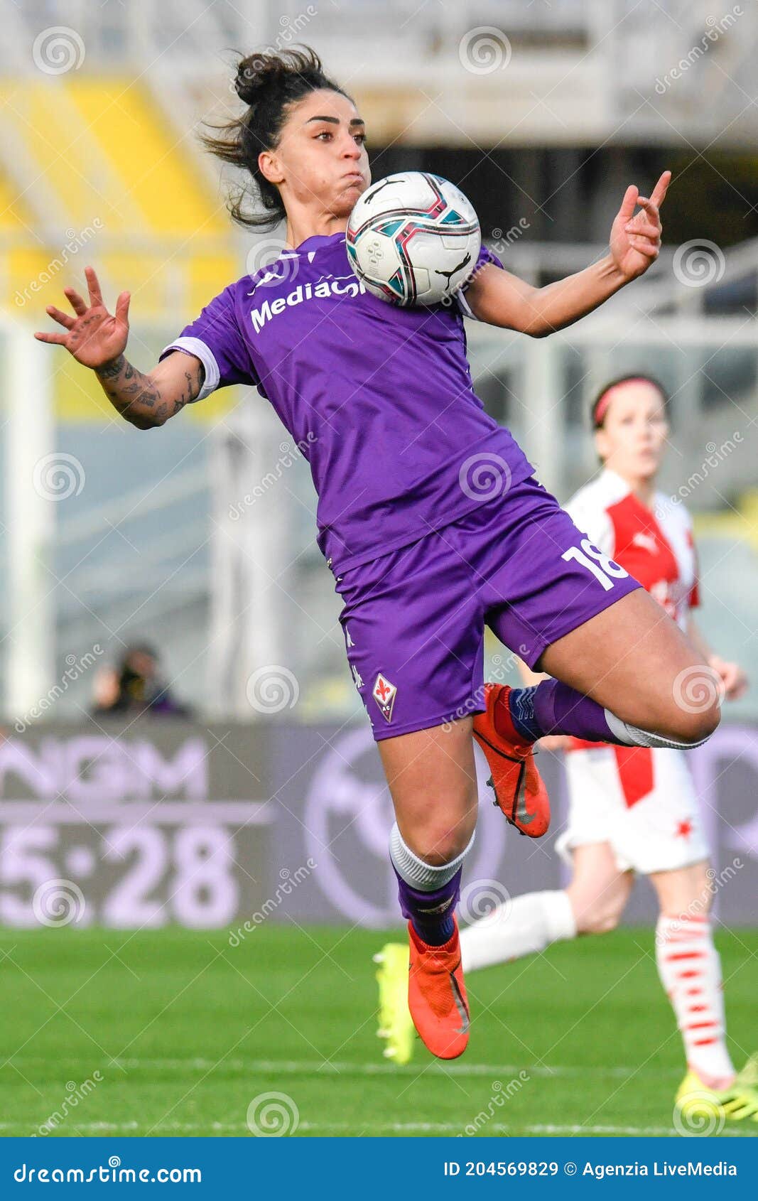 Martina Šurnovska (Slavia Praha) during Fiorentina Femminile vs Slavia  Praga, UEFA Champions League Women football matc - Photo .LM/Fabio  Fagiolini Stock Photo - Alamy