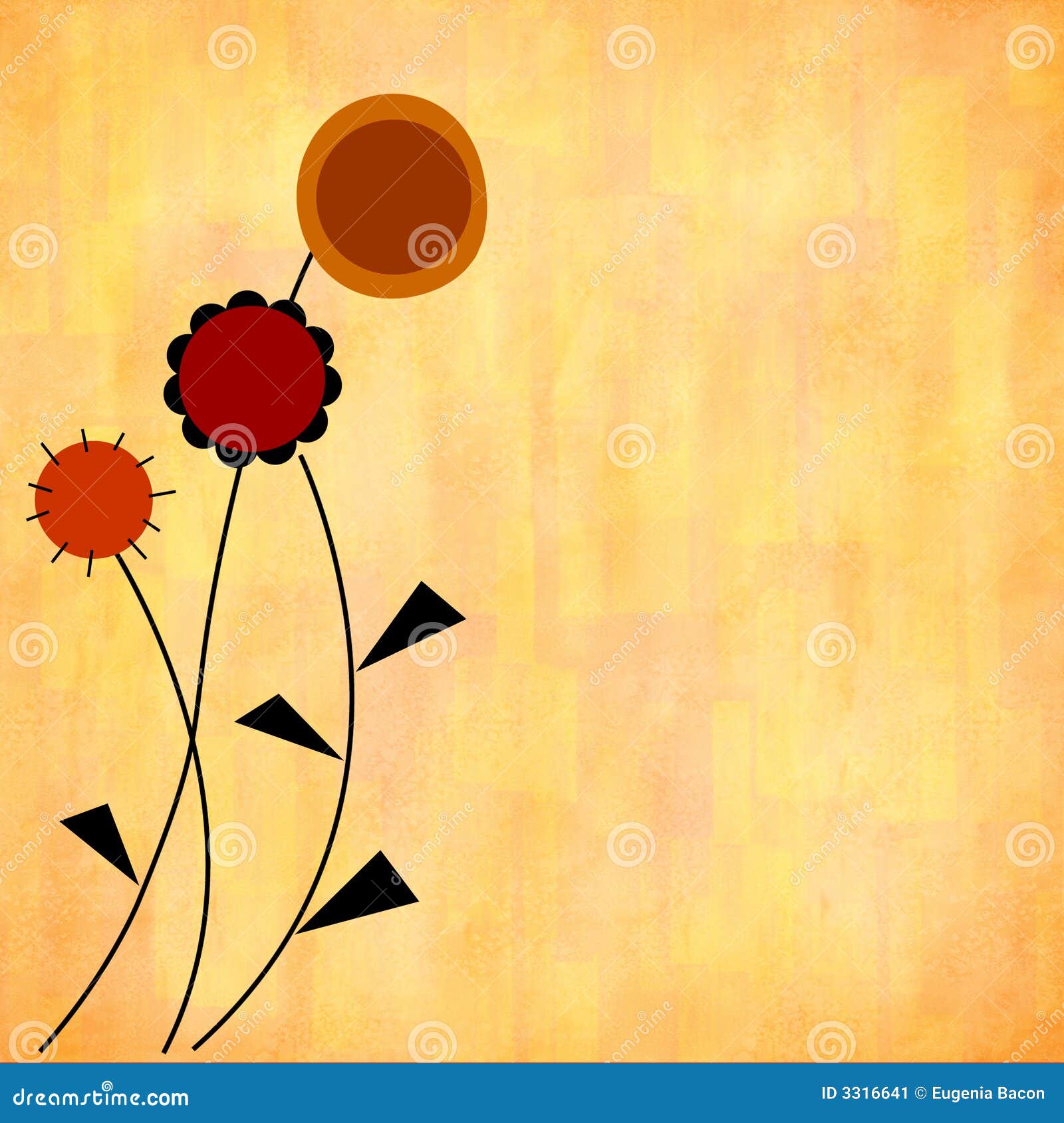 Fiori stilizzati di autunno