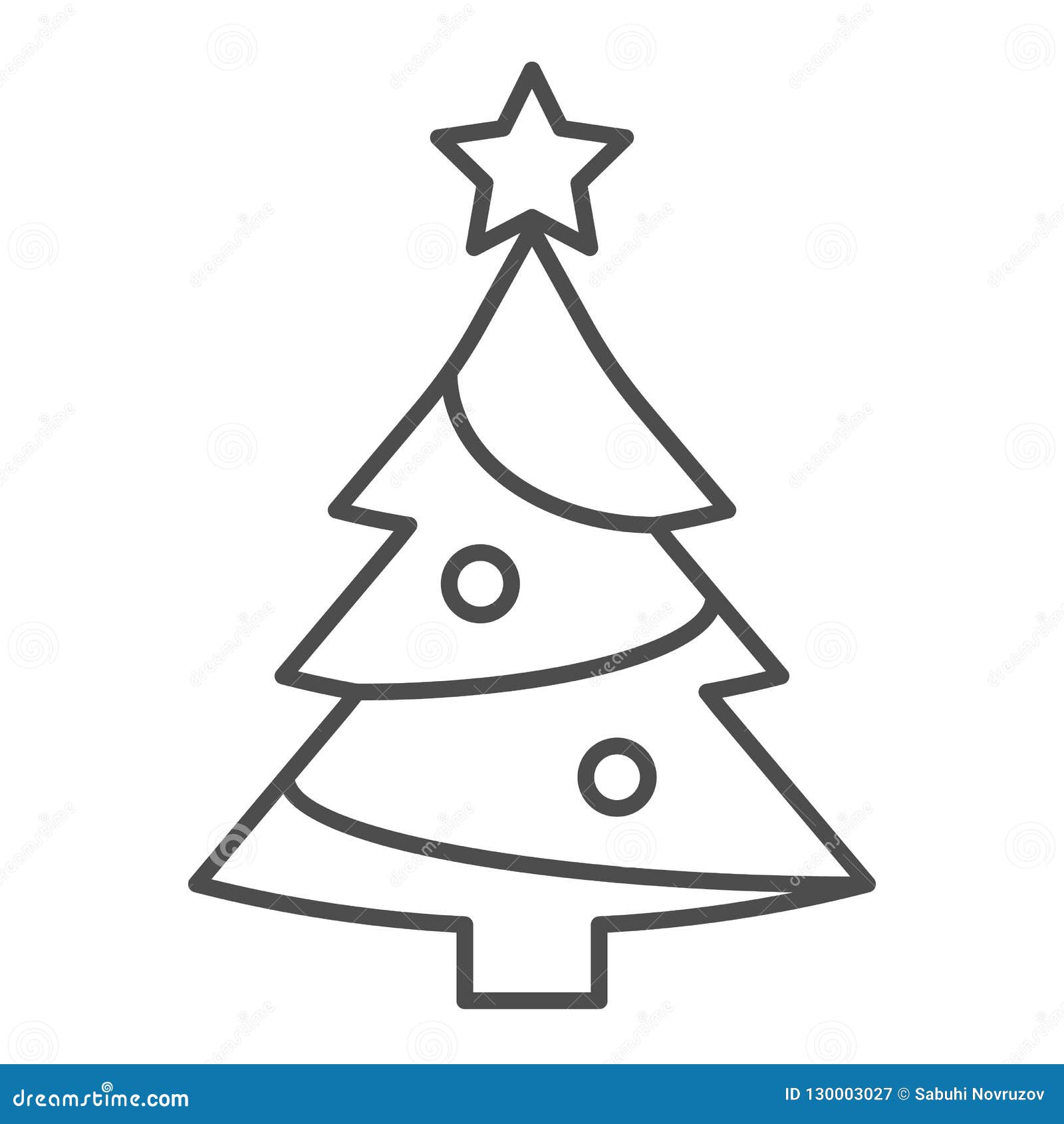 thin white christmas tree