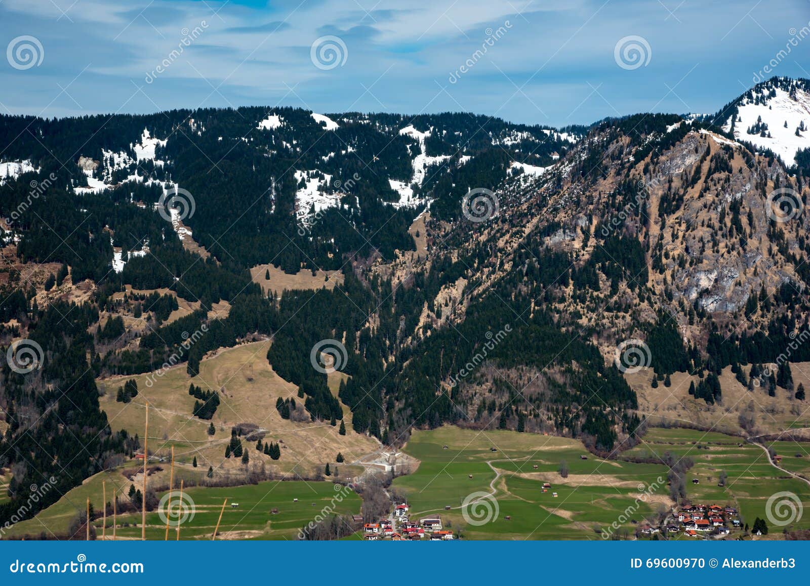 Fir Trees and Mountains in Germany Stock Photo Image of high, nature