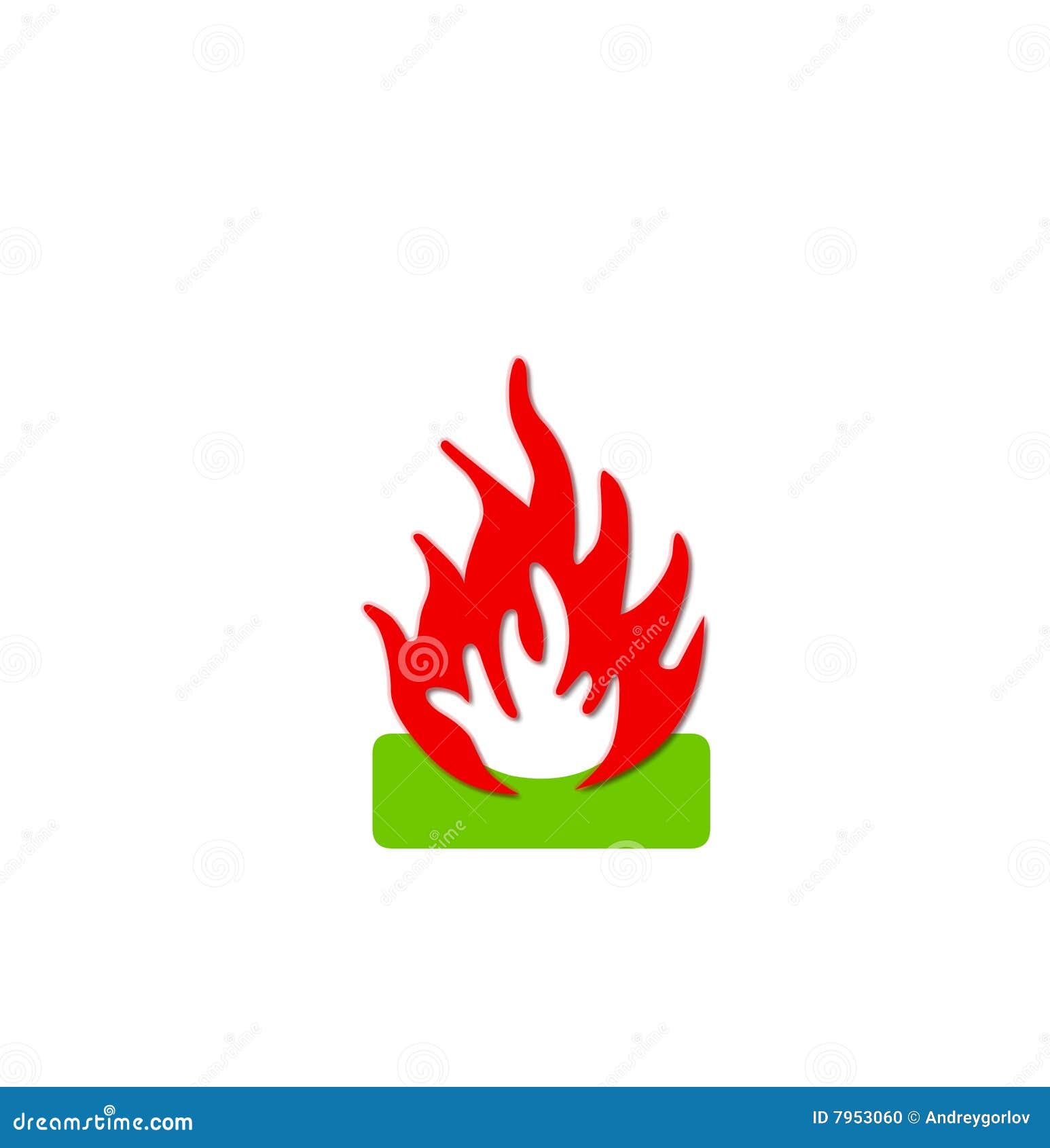 Fire stock illustration. Illustration of illustration - 7953060