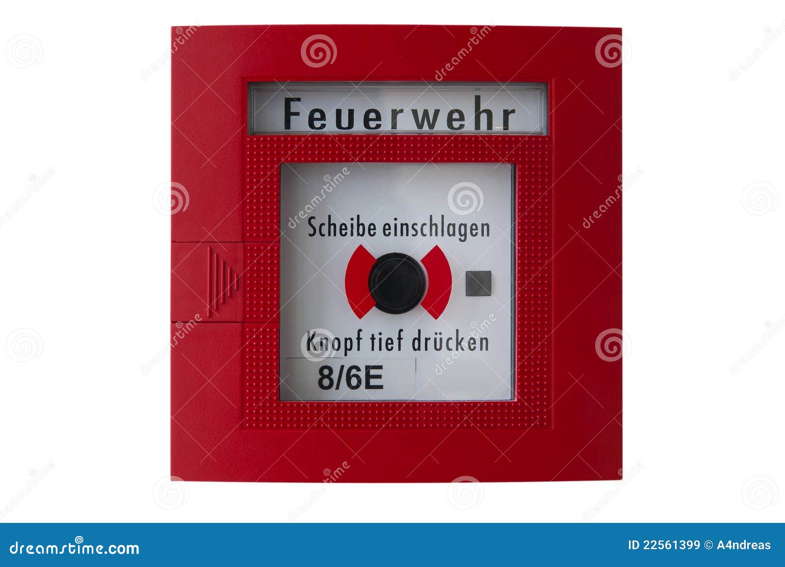 Fire alarm box stock image. Image of actuate, isolated - 22561399