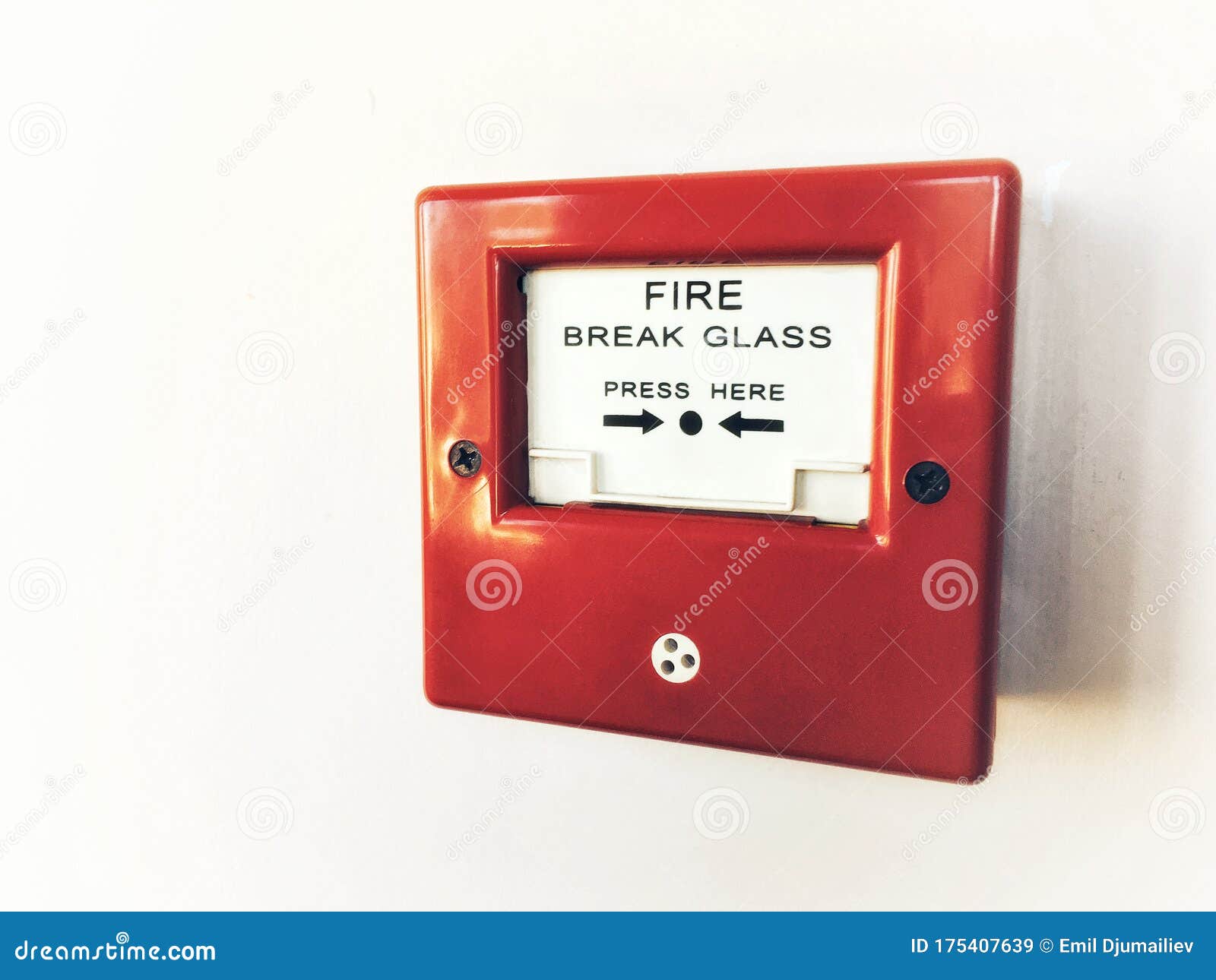 Fire alarm stock image. Image of glass, break, press 175407639