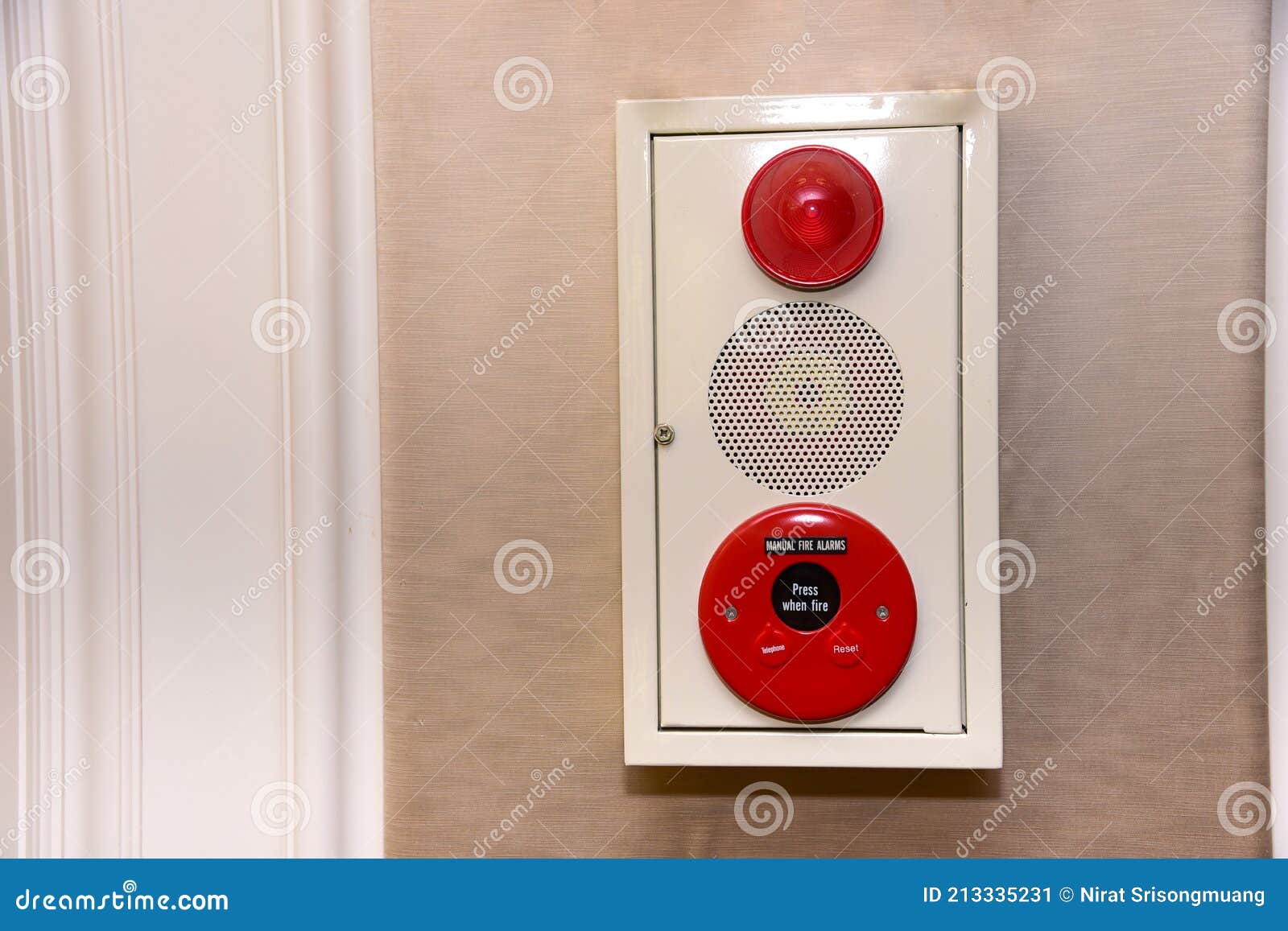 Fire Alarm System in the Building Stock Image Image of danger, alert 213335231