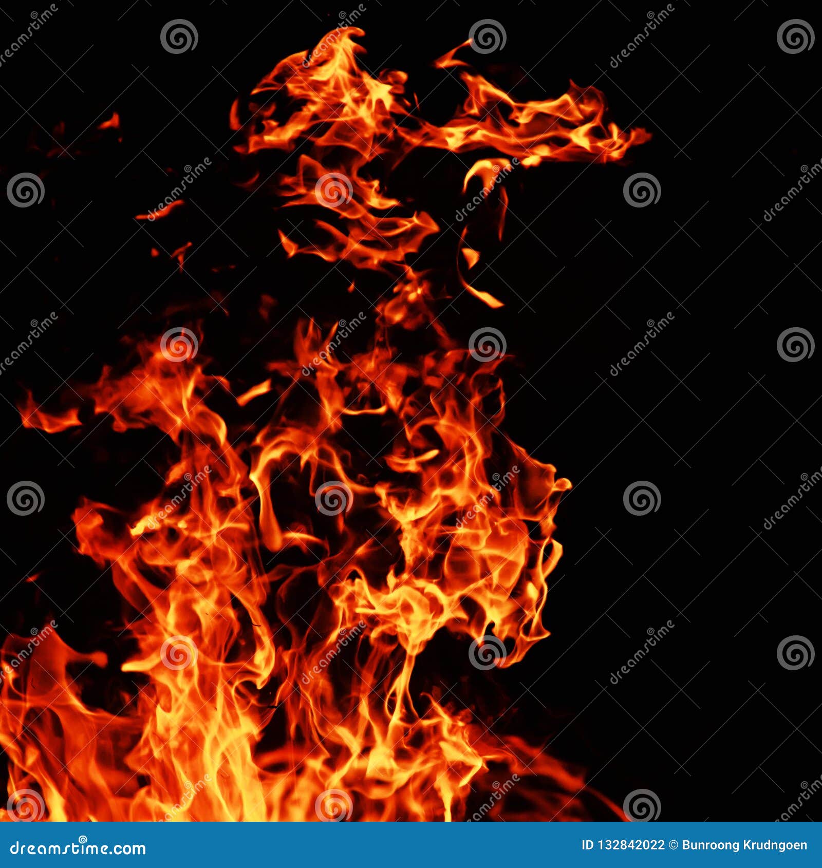 Fire on black background stock photo. Image of closeup - 132842022