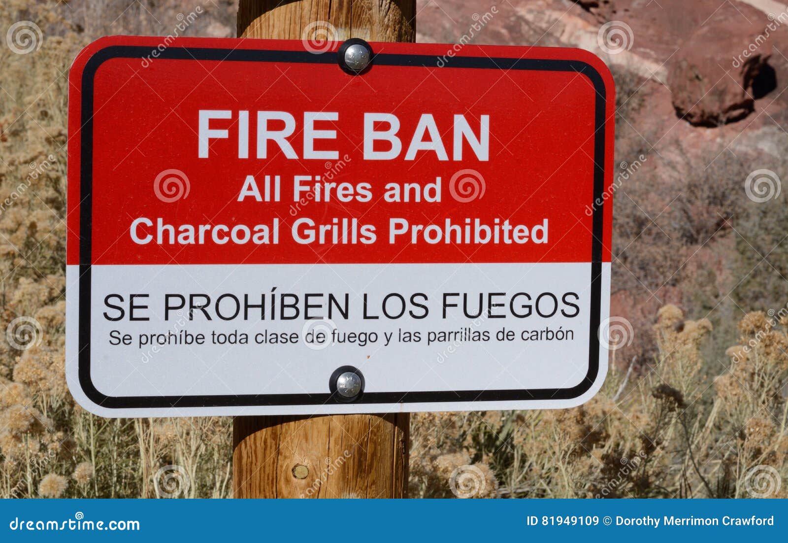 Fire Ban sign stock image. Image of symbol, park, danger 81949109