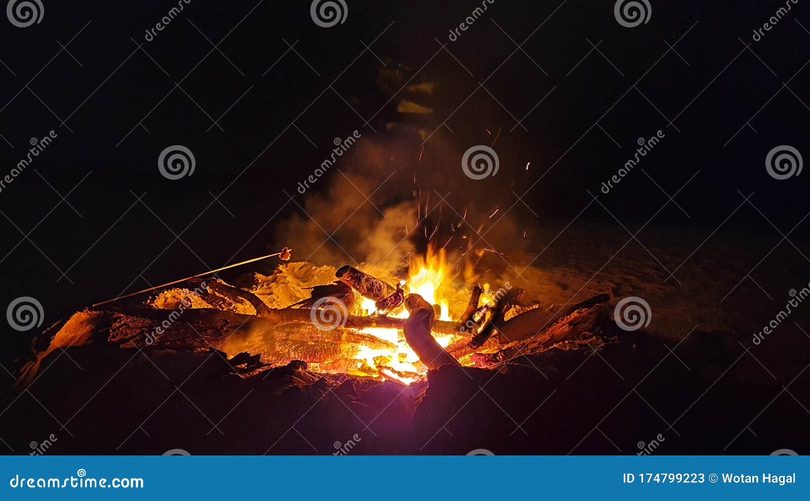 Fire in the beach Jamaica stock image. Image of beach 174799223