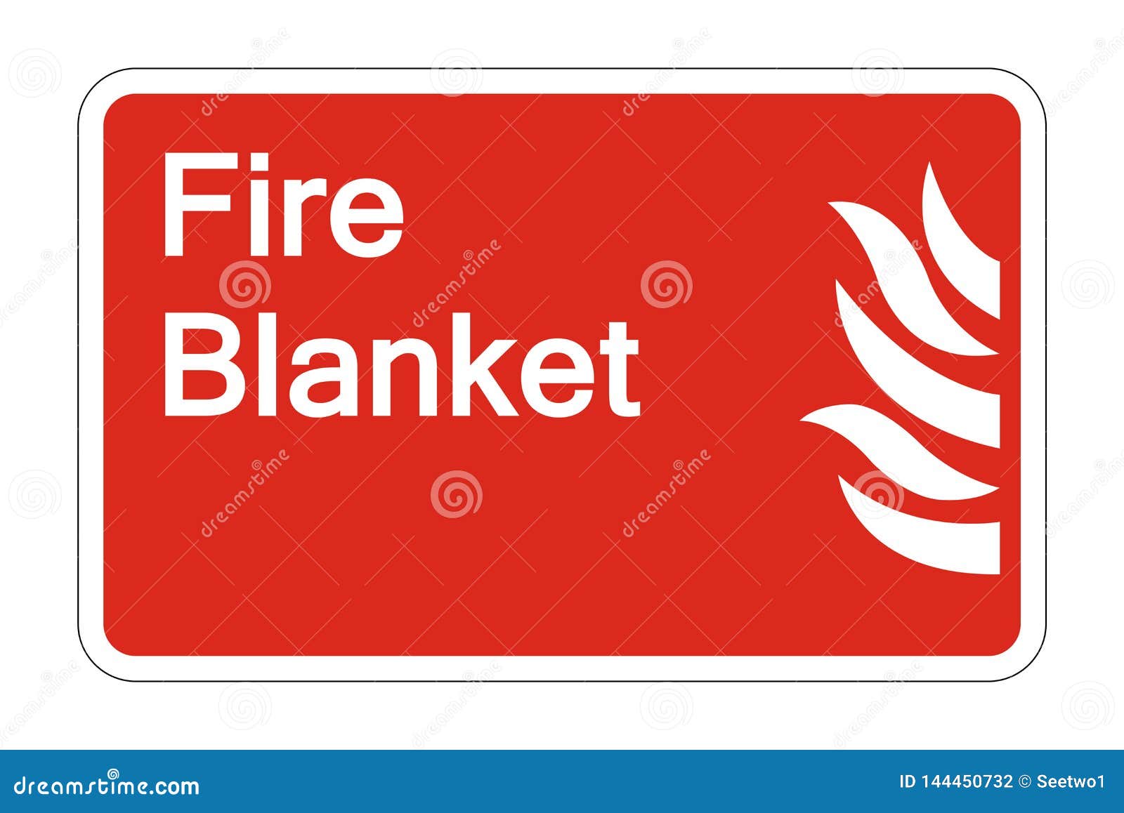 Fire Blanket Symbol Sign Isolate On White Background,Vector