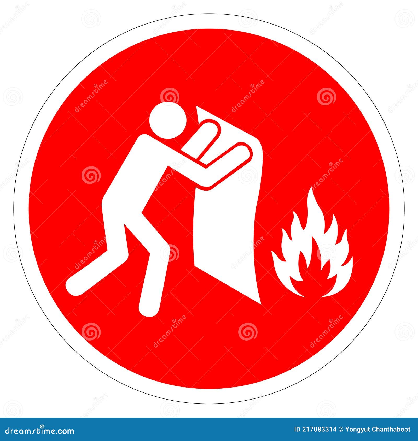 Fire Blanket Symbol Sign, Vector Illustration, Isolate on White