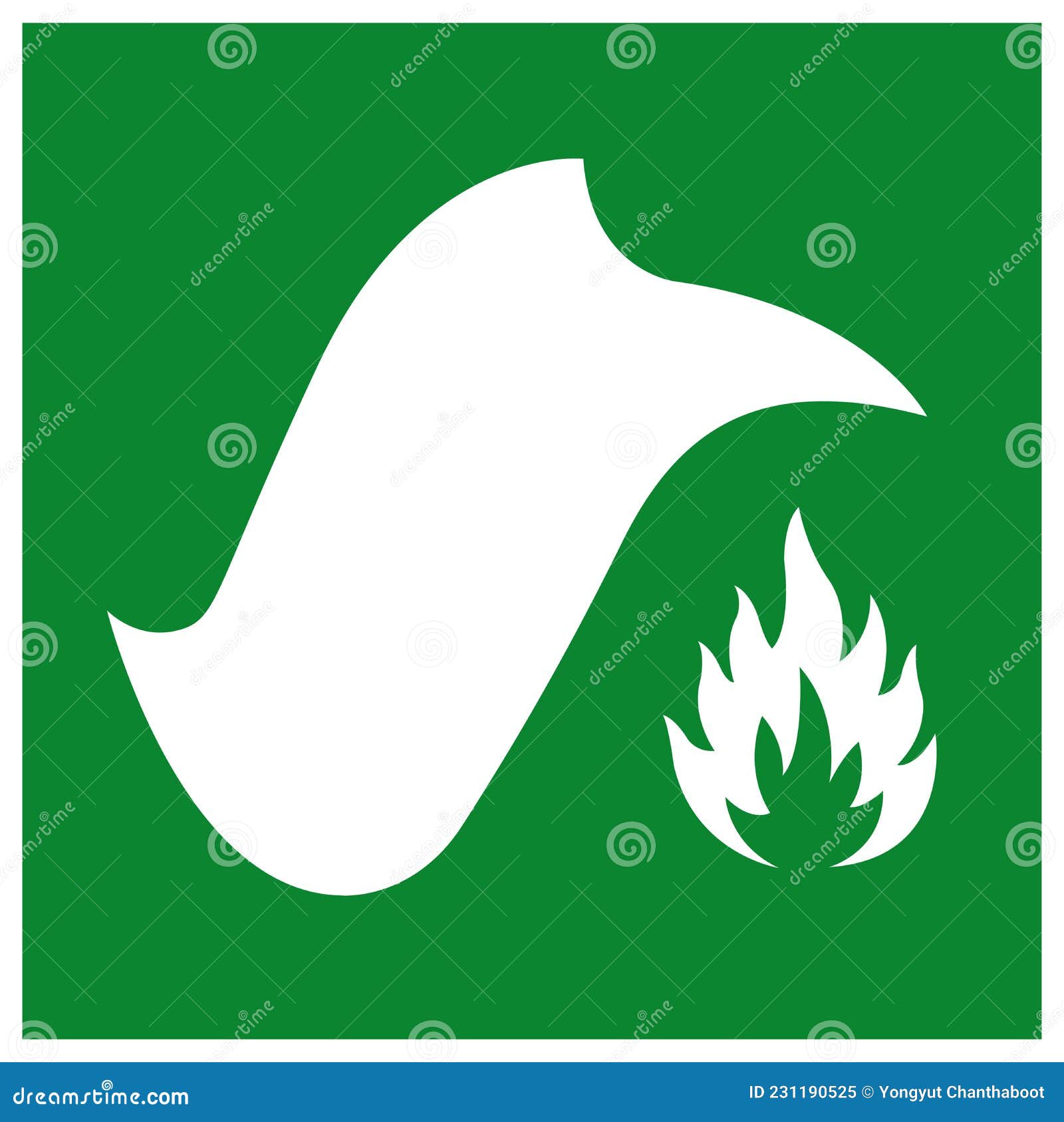 Fire Blanket Symbol Sign, Vector Illustration, Isolate on White
