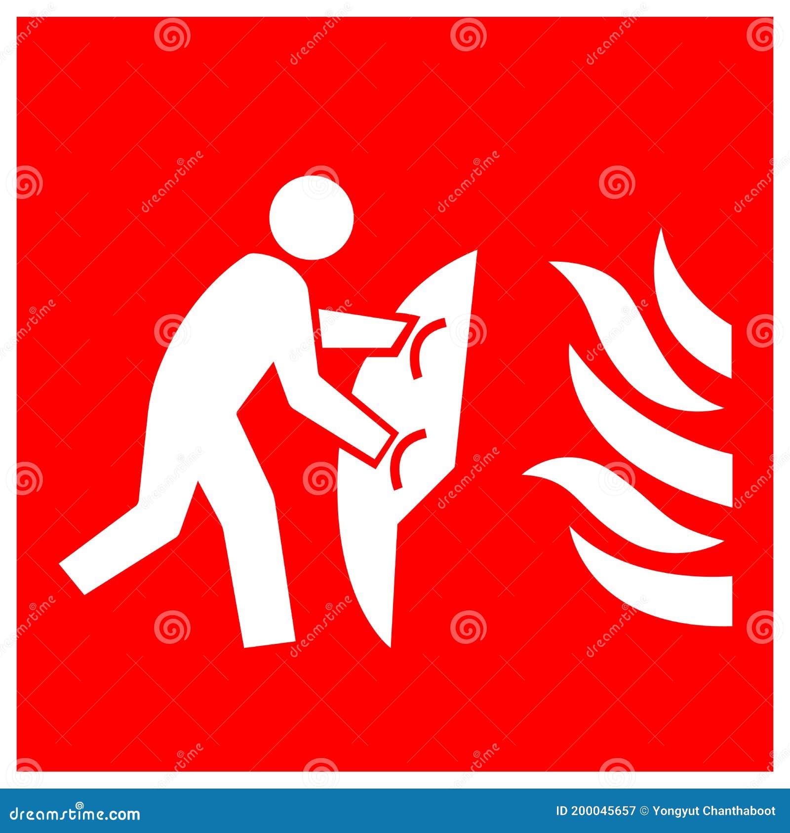 Fire Blanket Symbol Sign, Vector Illustration, Isolate on White Background Label. EPS10 Stock