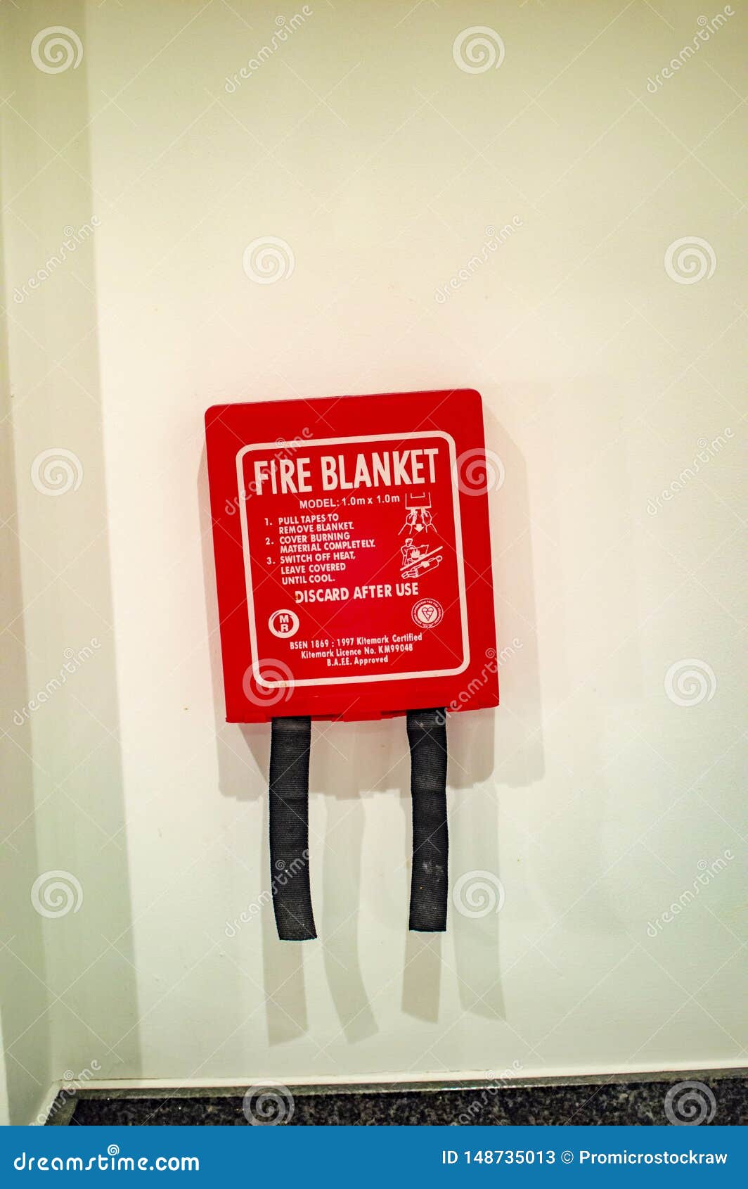 Fire Blanket Used for Protection Stock Image Image of emergency