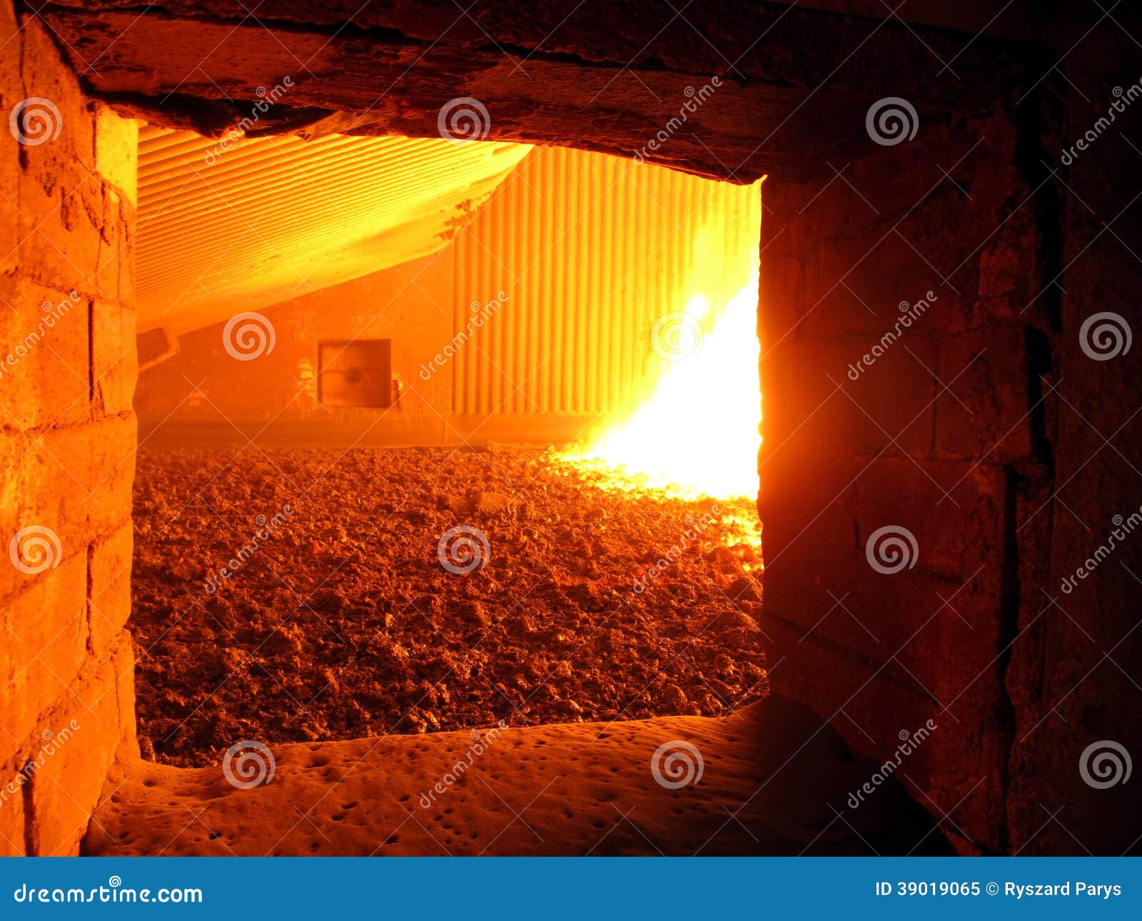 Fire in the Boiler Furnace Grate Stock Image Image of fumes, nitrogen 39019065