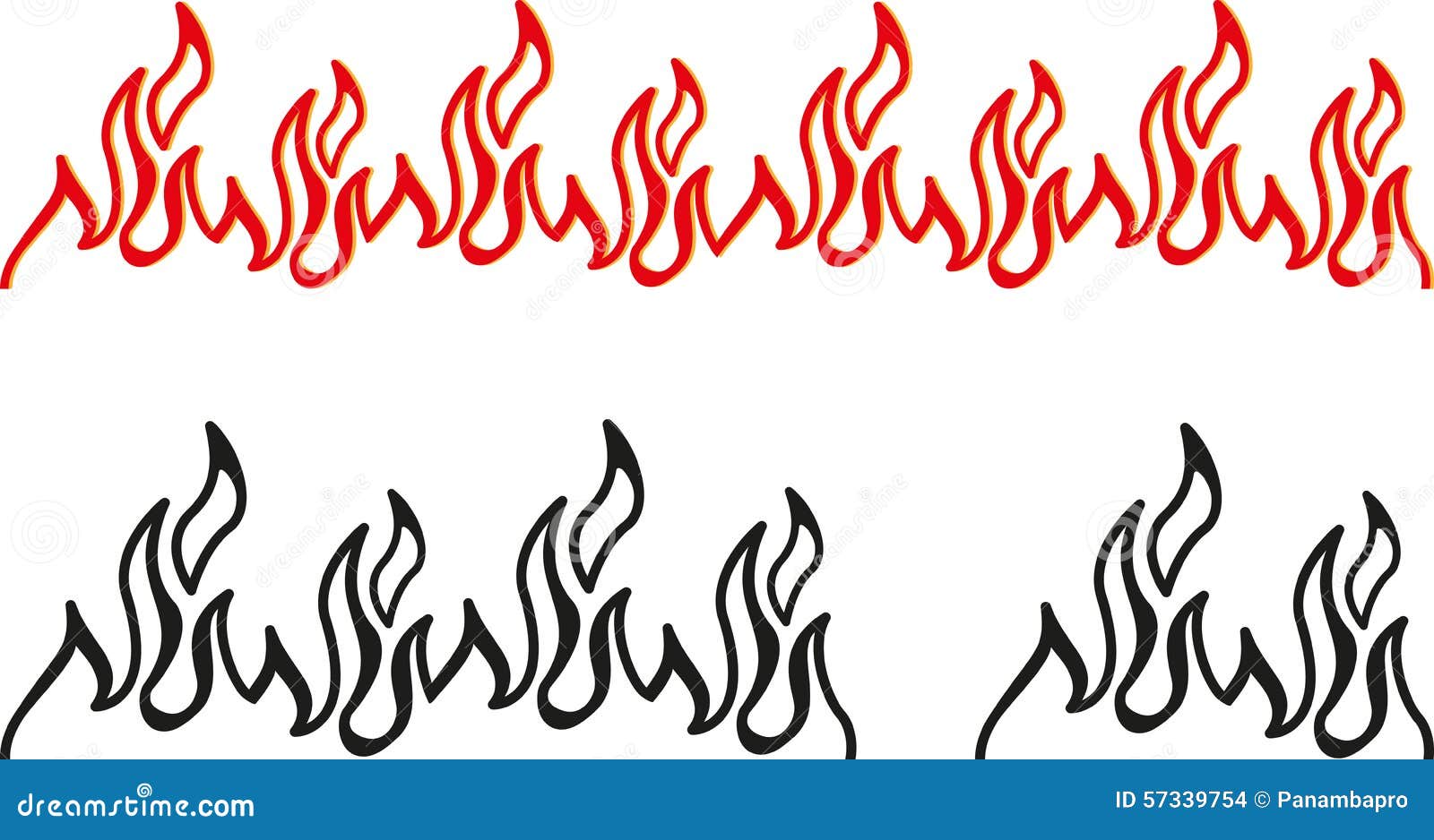 Fire Border Royalty-Free Stock Photo | CartoonDealer.com #47487825