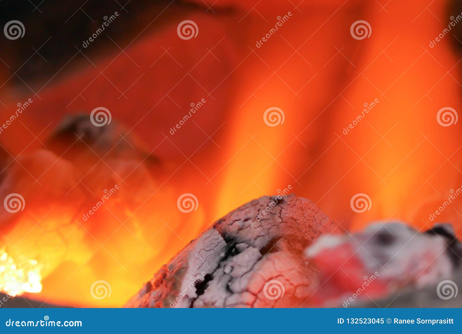 Fire is Burning Charcoal and Heat Flame Stock Image Image of closeup, blaze 132523045