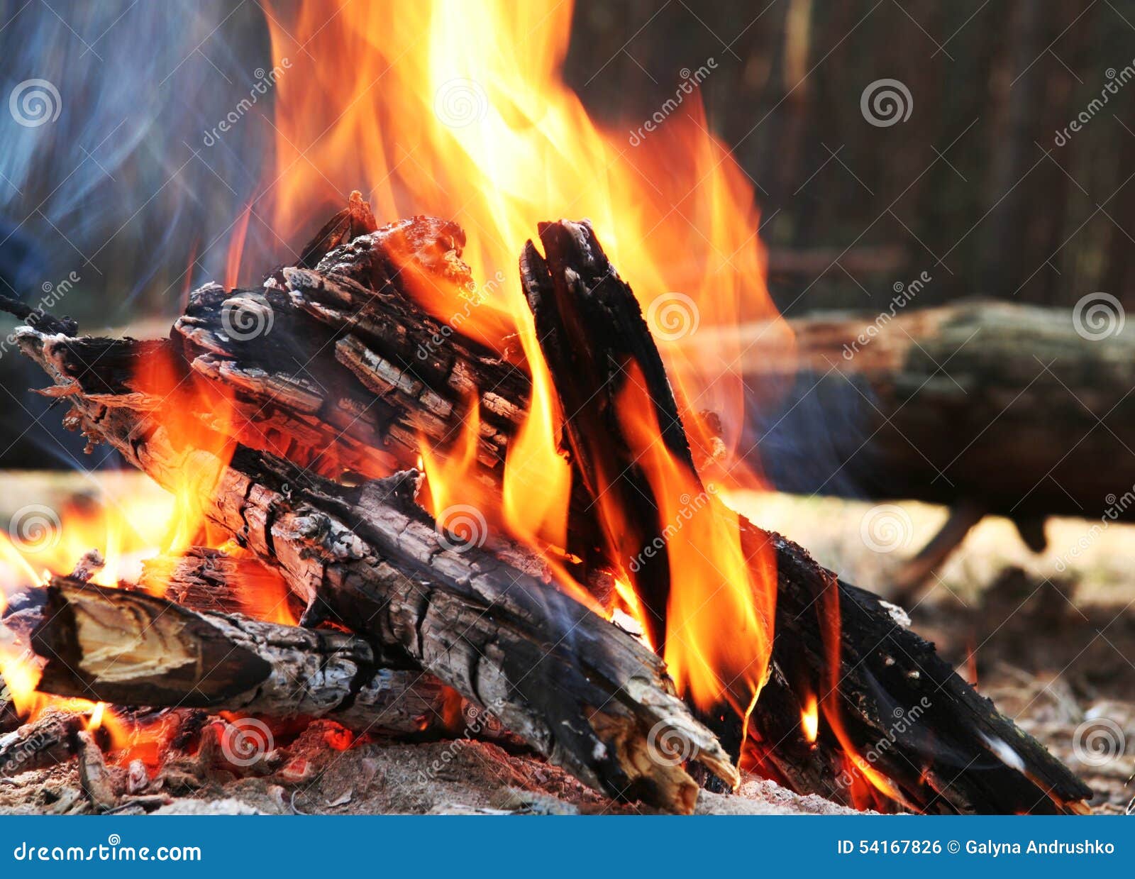 Fire stock photo. Image of hellfire, blaze, fireside 54167826