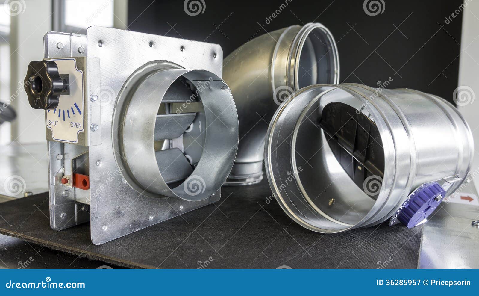 fire damper with vcd