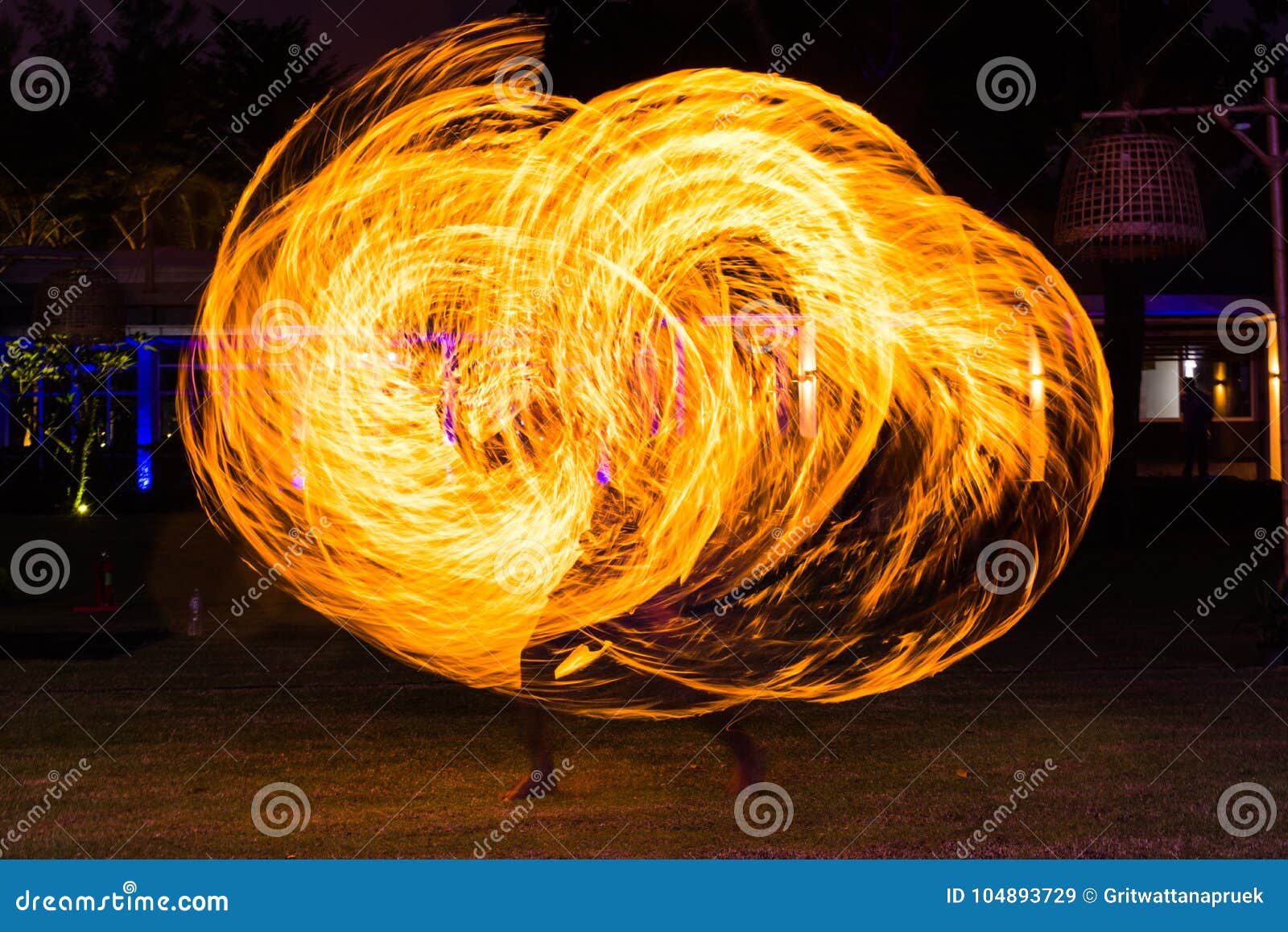 Fire Dance Show stock image. Image of dance, circle 104893729