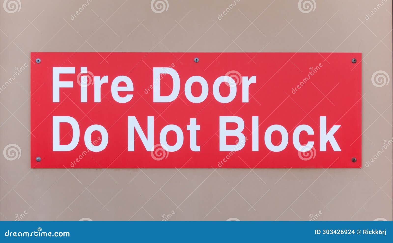 Fire Door Signage on Fire Safety Exit Door Stock Photo Image of white