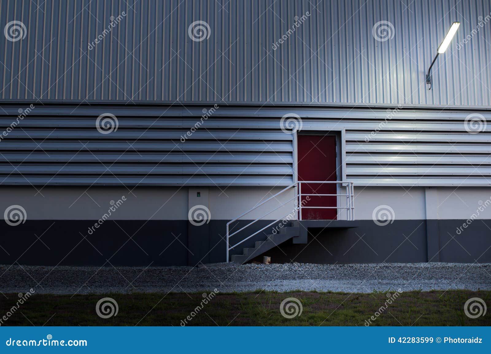 Fire Doors of the Warehouse Stock Image Image of night, detail 42283599