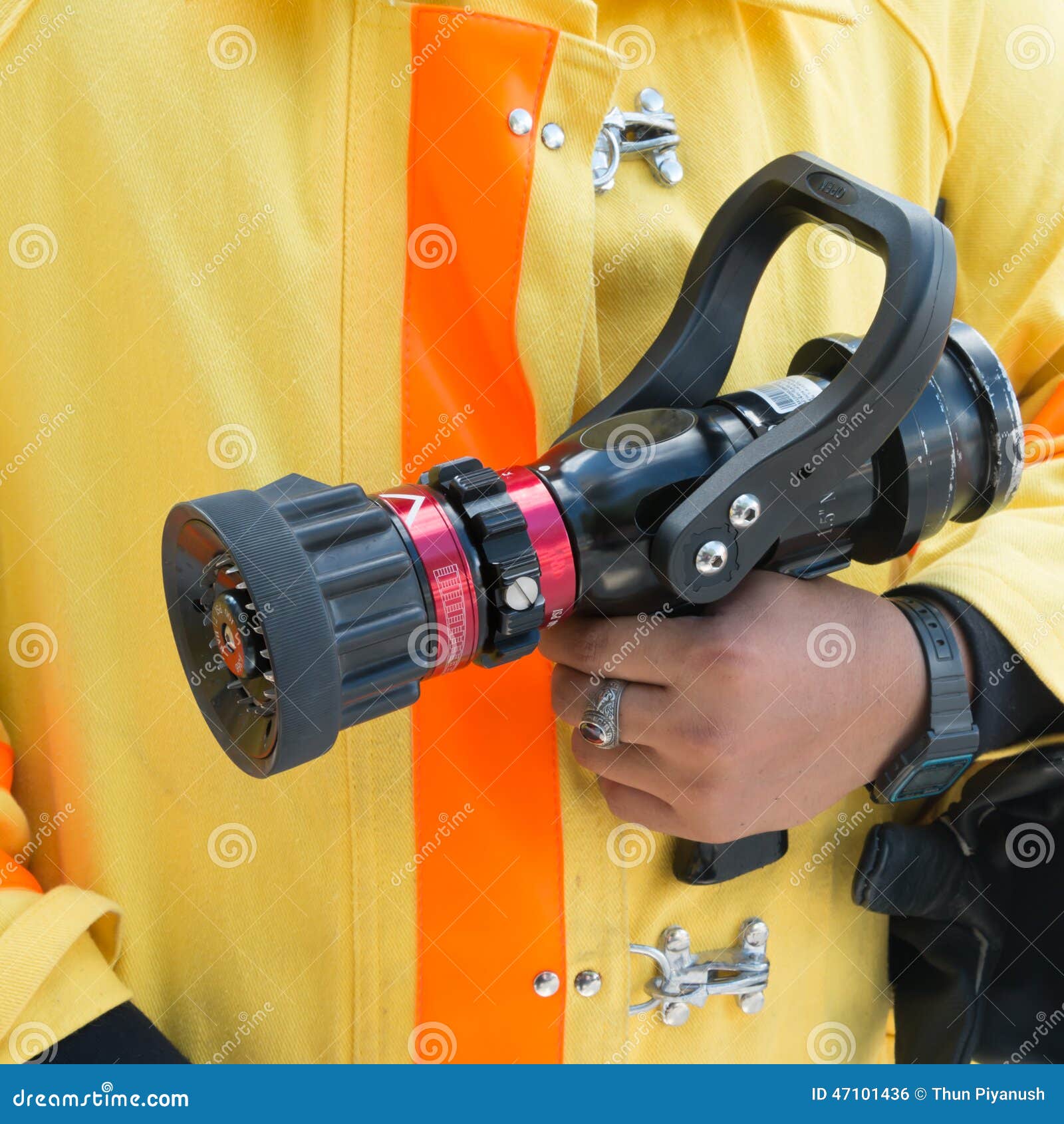 Fire drill stock photo. Image of green, hose, outdoor 47101436