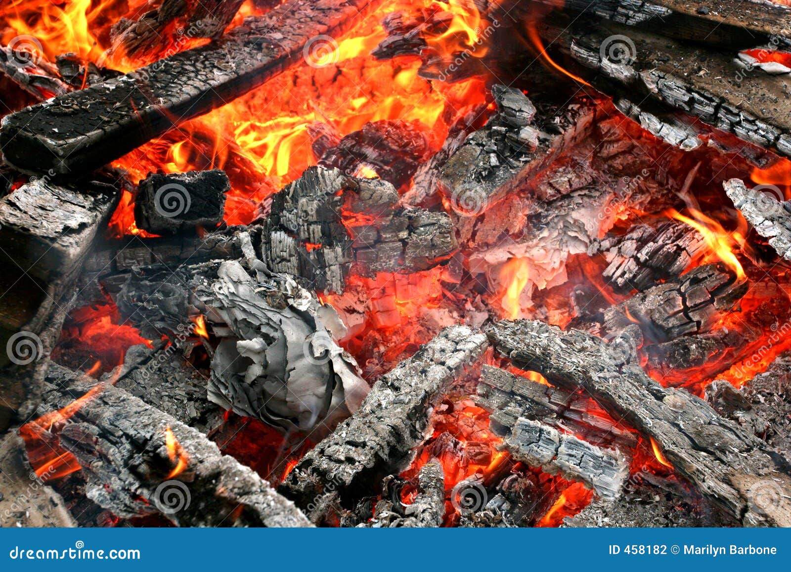 Fire and Embers stock photo. Image of campfire, danger 458182