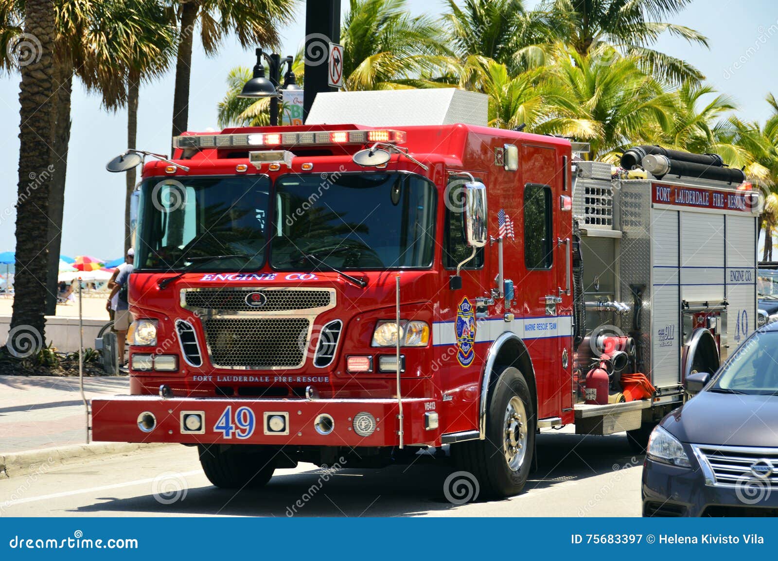 Fire engine, truck editorial photography. Image of chrome - 75683397