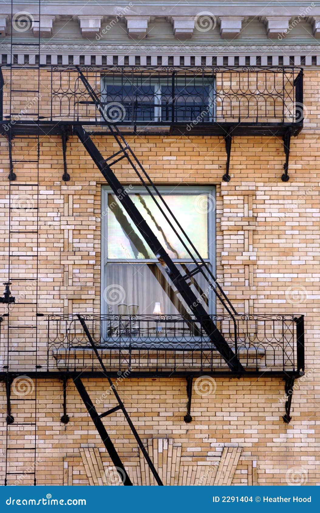 Fire escape stock photo. Image of apartments, stairs, fire 2291404