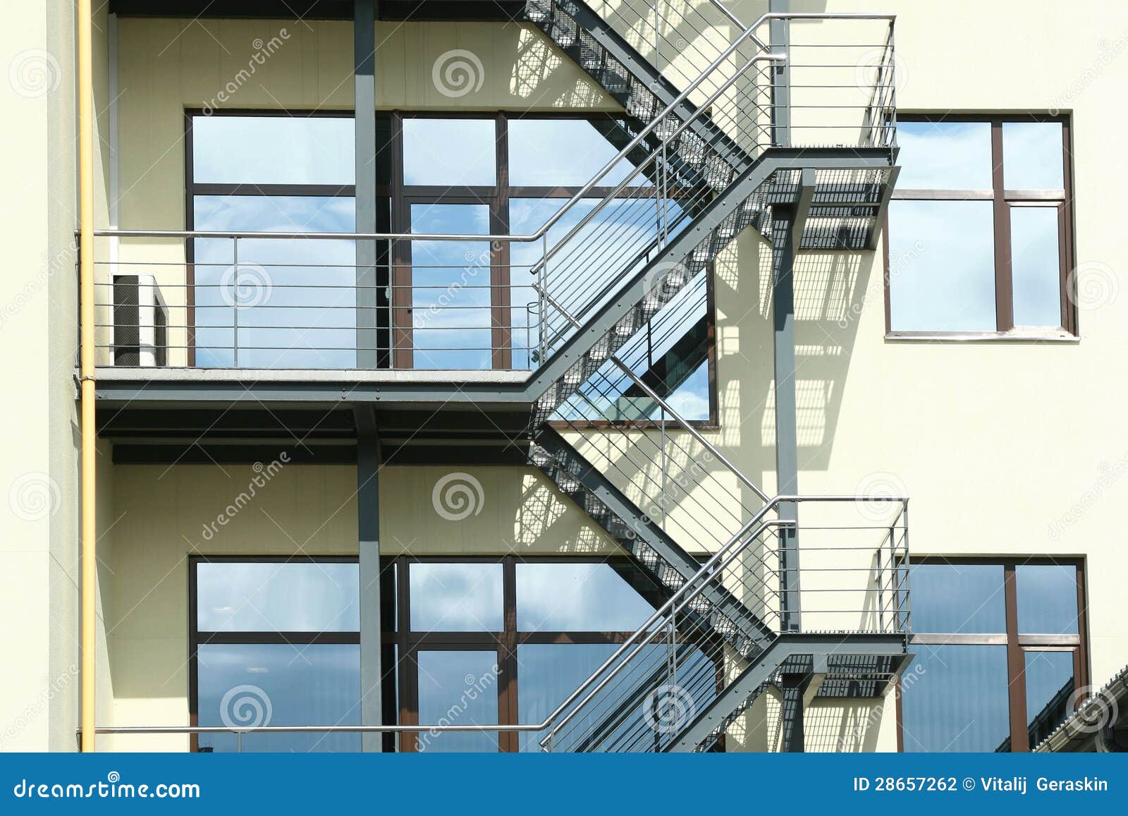 Fire escape ladder stock photo. Image of urban, external 28657262