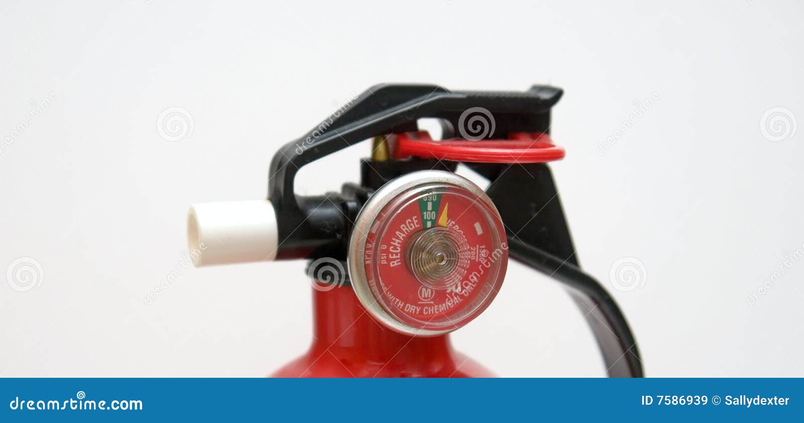 Fire Extinguisher Gauge Close Up Stock Image Image of fighting