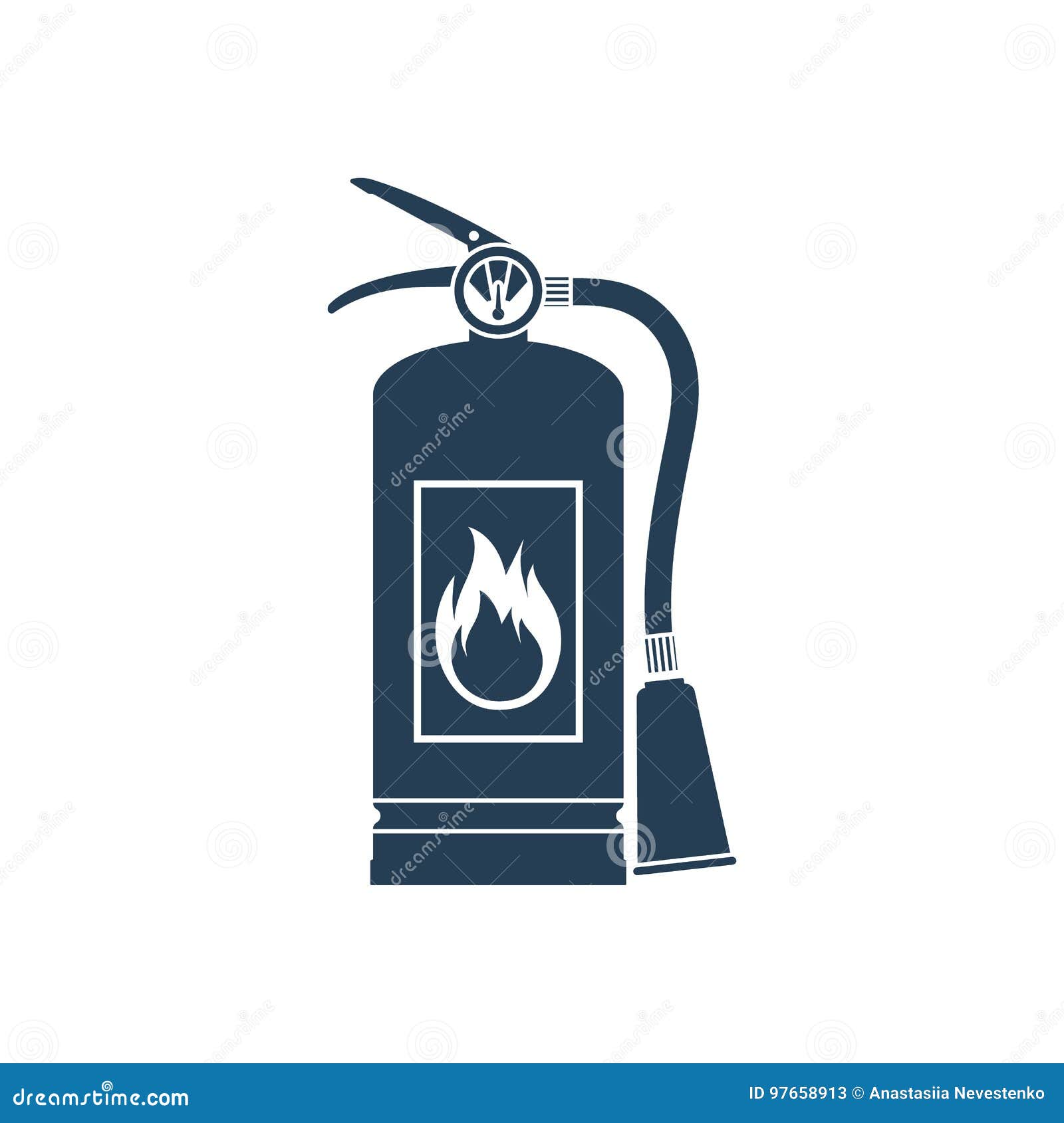 Fire Extinguisher Icon Stock Vector Illustration Of Firestone