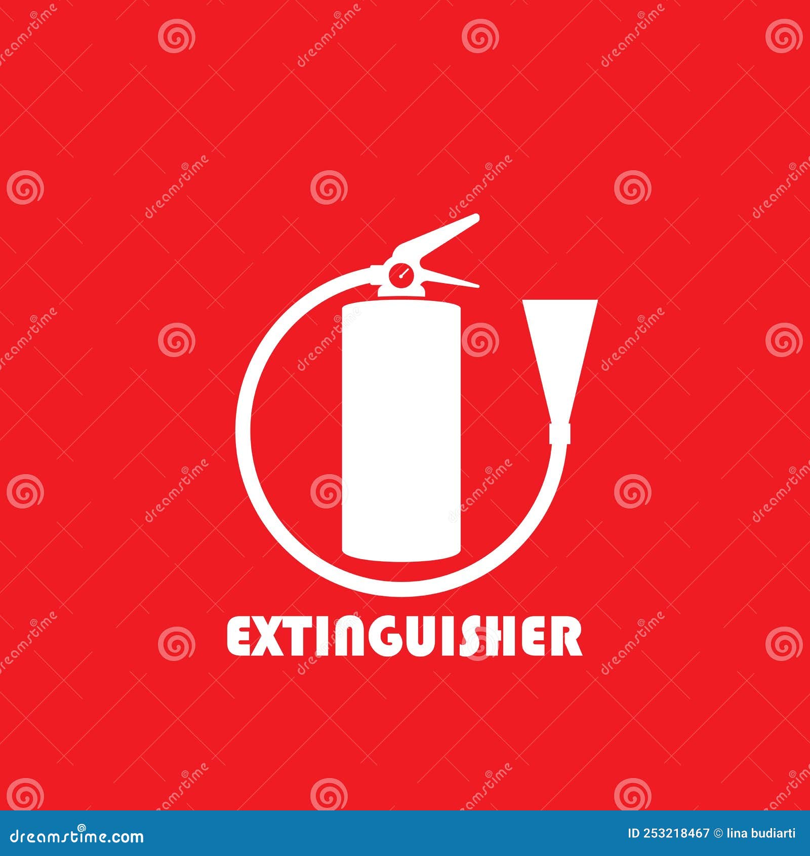 Fire extinguisher icon stock vector. Illustration of equipment 253218467
