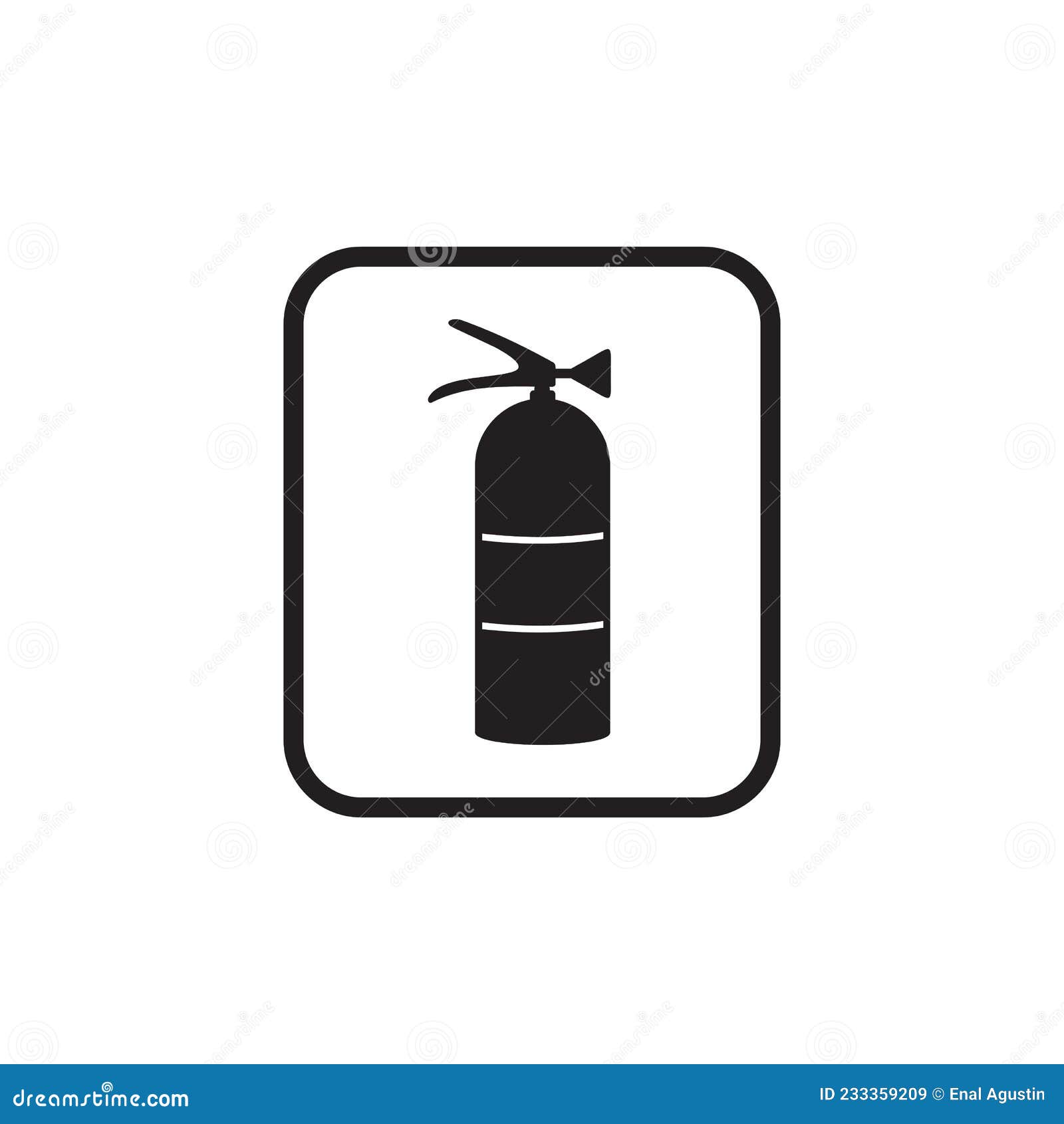 Fire Extinguisher Icon Logo Design Stock Vector Illustration of