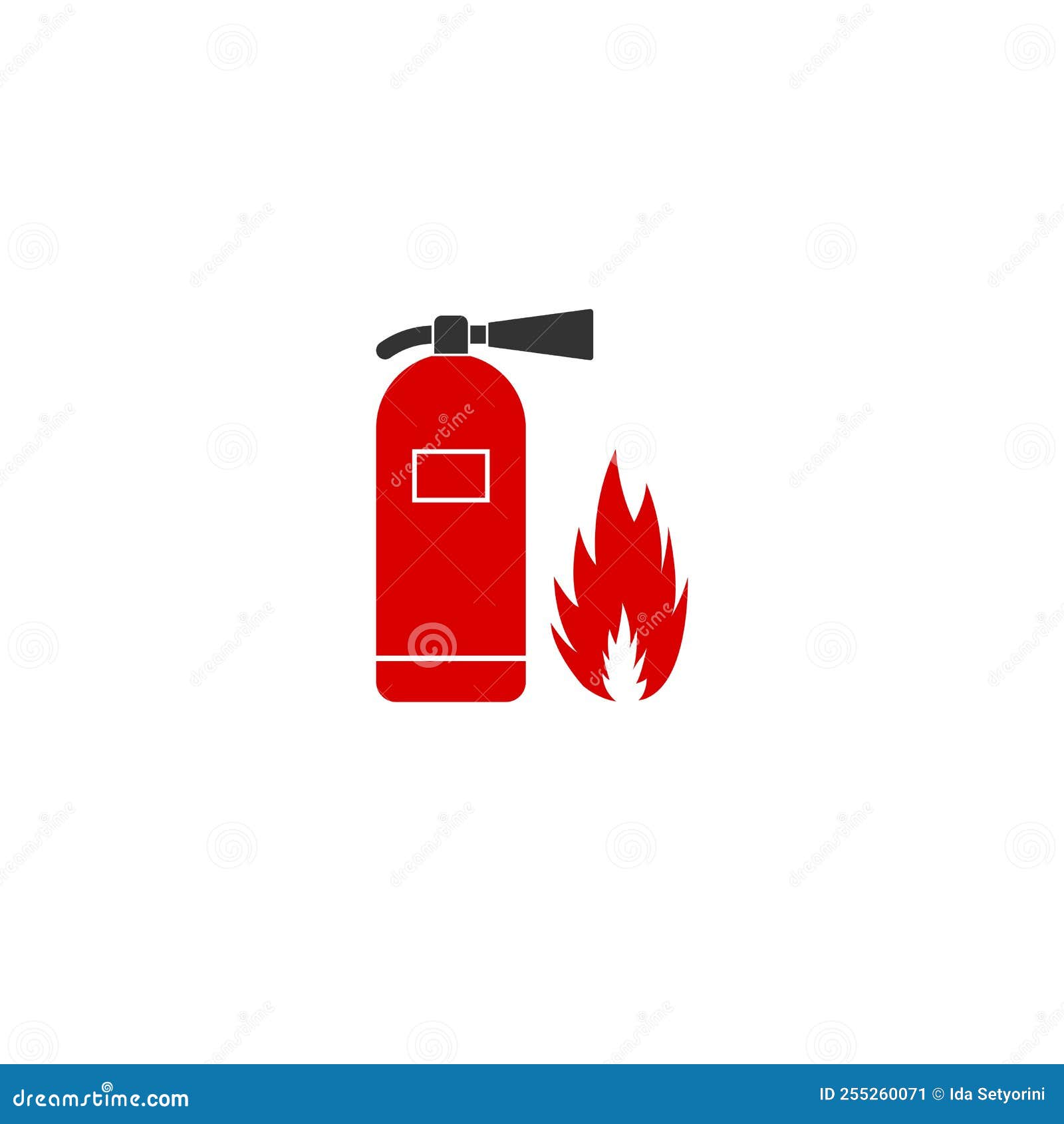 Fire Extinguisher Logo Icon Stock Vector Illustration of accident
