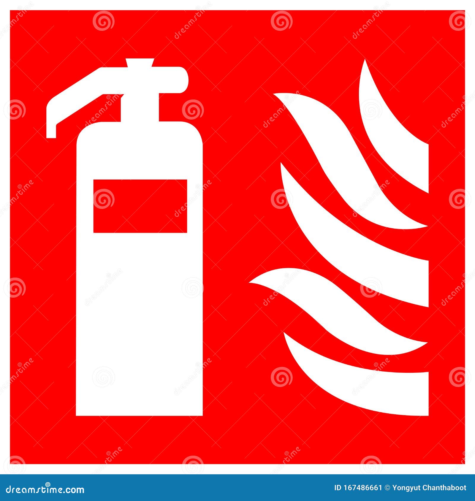 Fire Extinguisher Symbol Sign ,Vector Illustration, Isolate on White