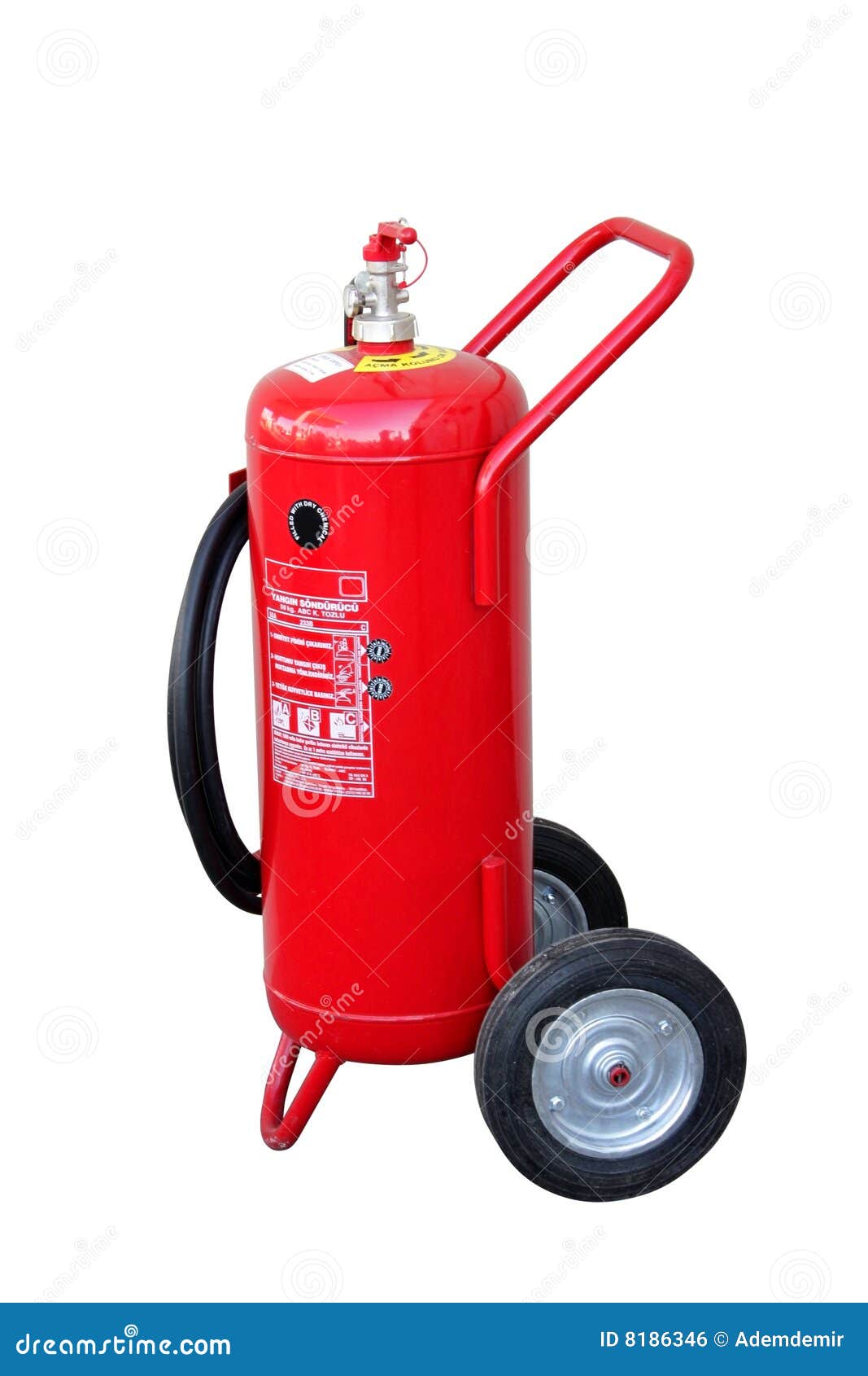 fire extinguisher - wheeled big - with clipping