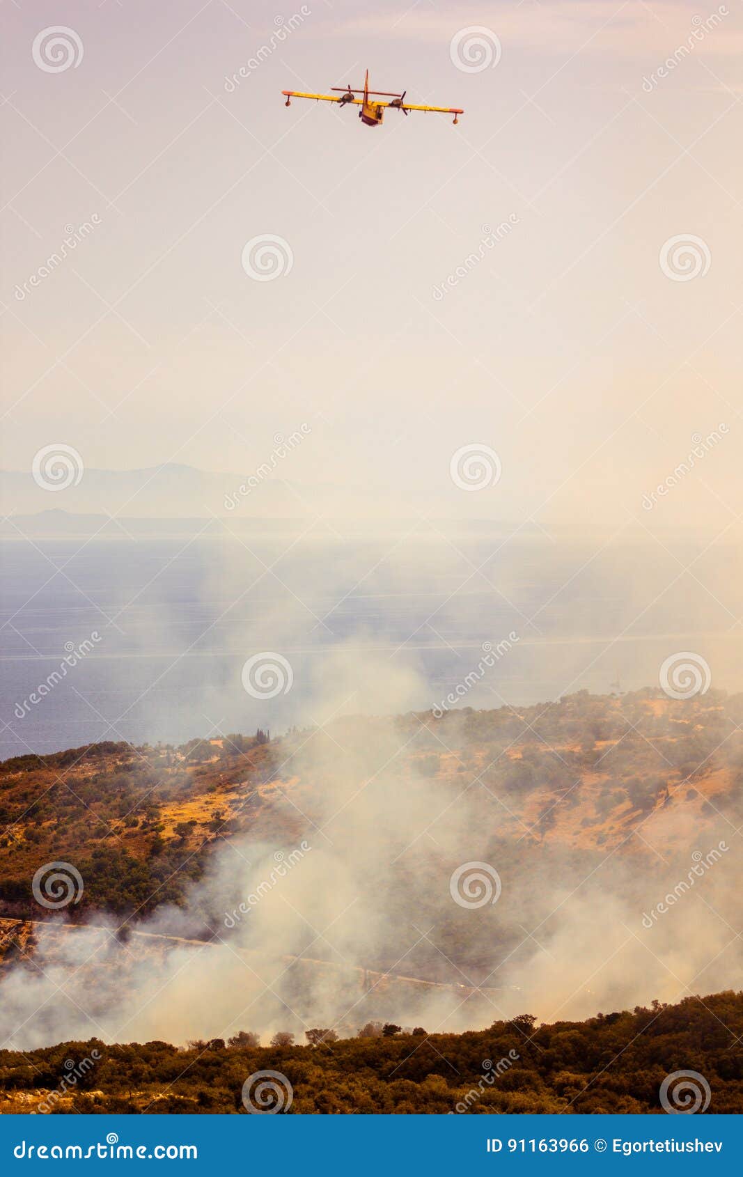 Fire Fighter Airplane, Greece Stock Photo Image of safety, greece 91163966